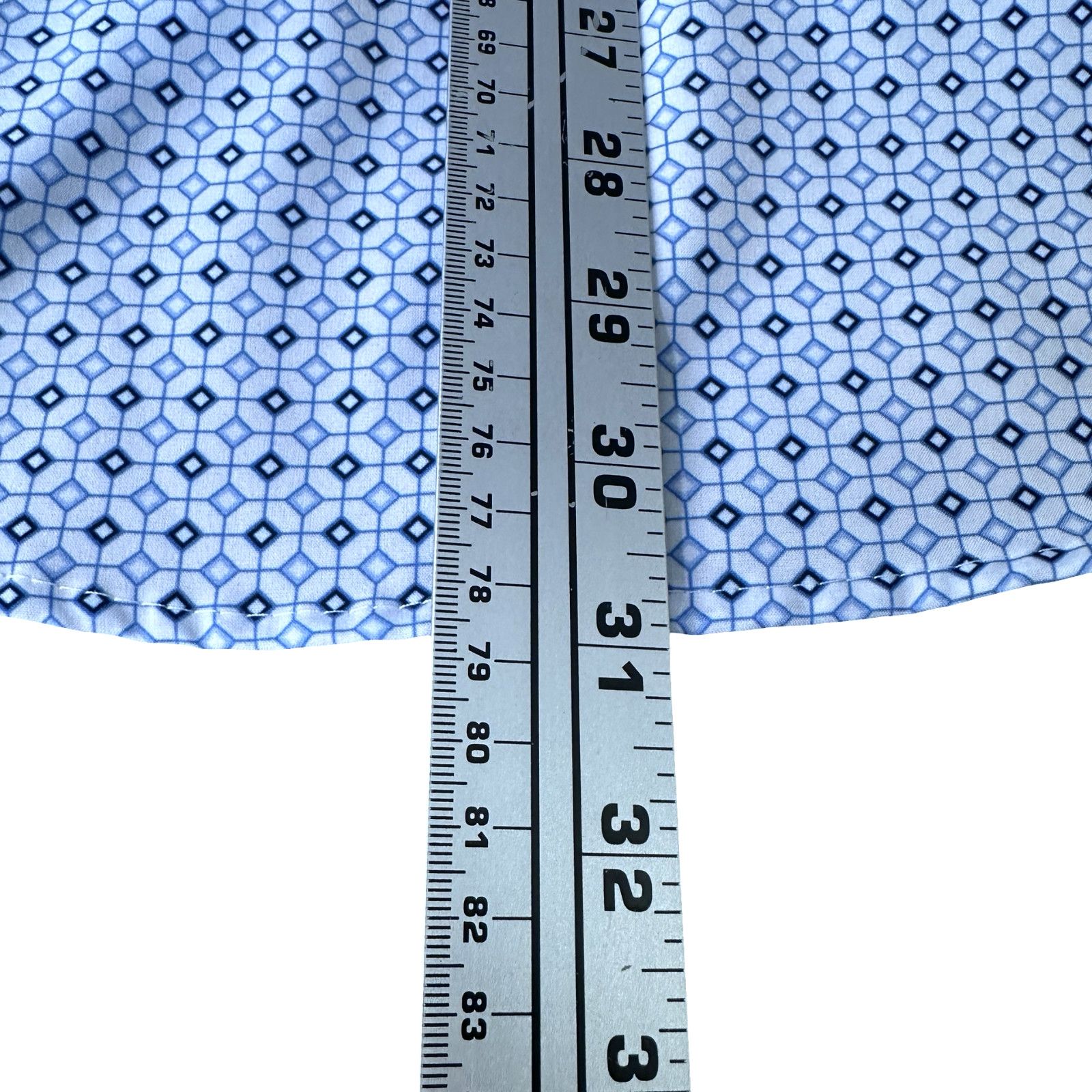 Other WRK Dress Shirt Men’s 15.5 White Geometric Print Slim Fit Size US M / EU 48-50 / 2 - 9 Thumbnail
