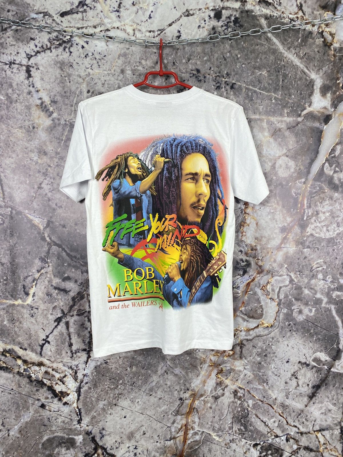 Bob Marley × Vintage Men’s Bob Marley Free Your Mind T-Shirt Vintage Size Small Size US S / EU 44-46 / 1 - 7 Thumbnail
