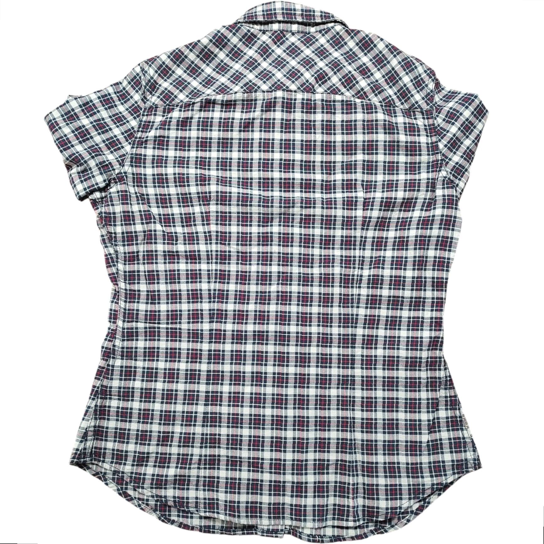 Vintage VINTAGE Denim & Supply Ralph Lauren Womens RL Tomboy Blue Red Plaid Button Shirt Medium Size M / US 6-8 / IT 42-44 - 3 Thumbnail