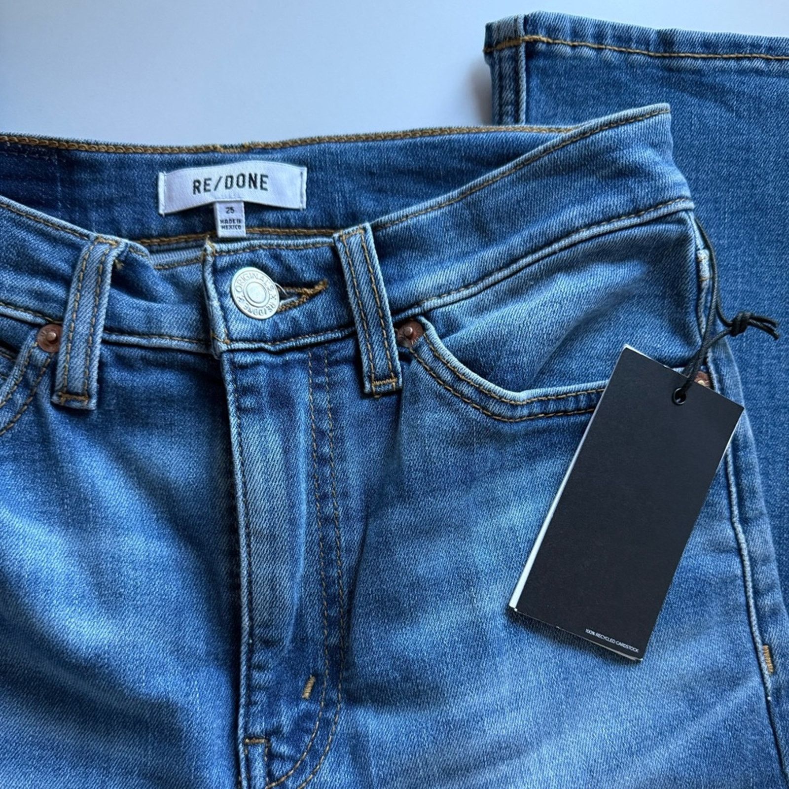 RE/DONE New! Re/Done 70s High Rise Crop Boot Jeans - 25 - $275 Size 25" / US 0 / IT 36 - 8 Thumbnail