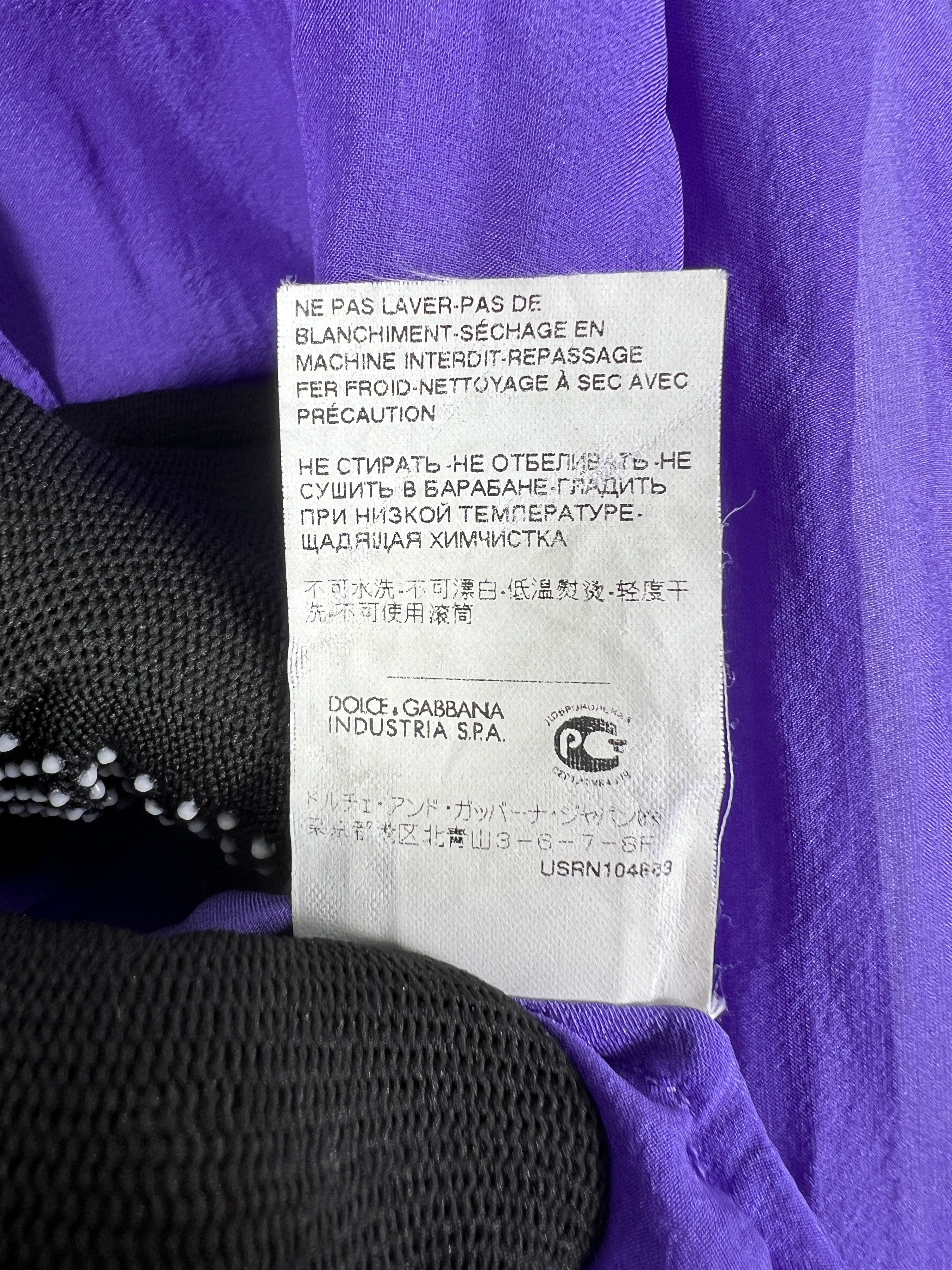 Dolce & Gabbana Dolce & Gabbana Tie-Neck Silk Chiffon Shirt (36) GTMP195 Size XS / US 0-2 / IT 36-38 - 9 Thumbnail