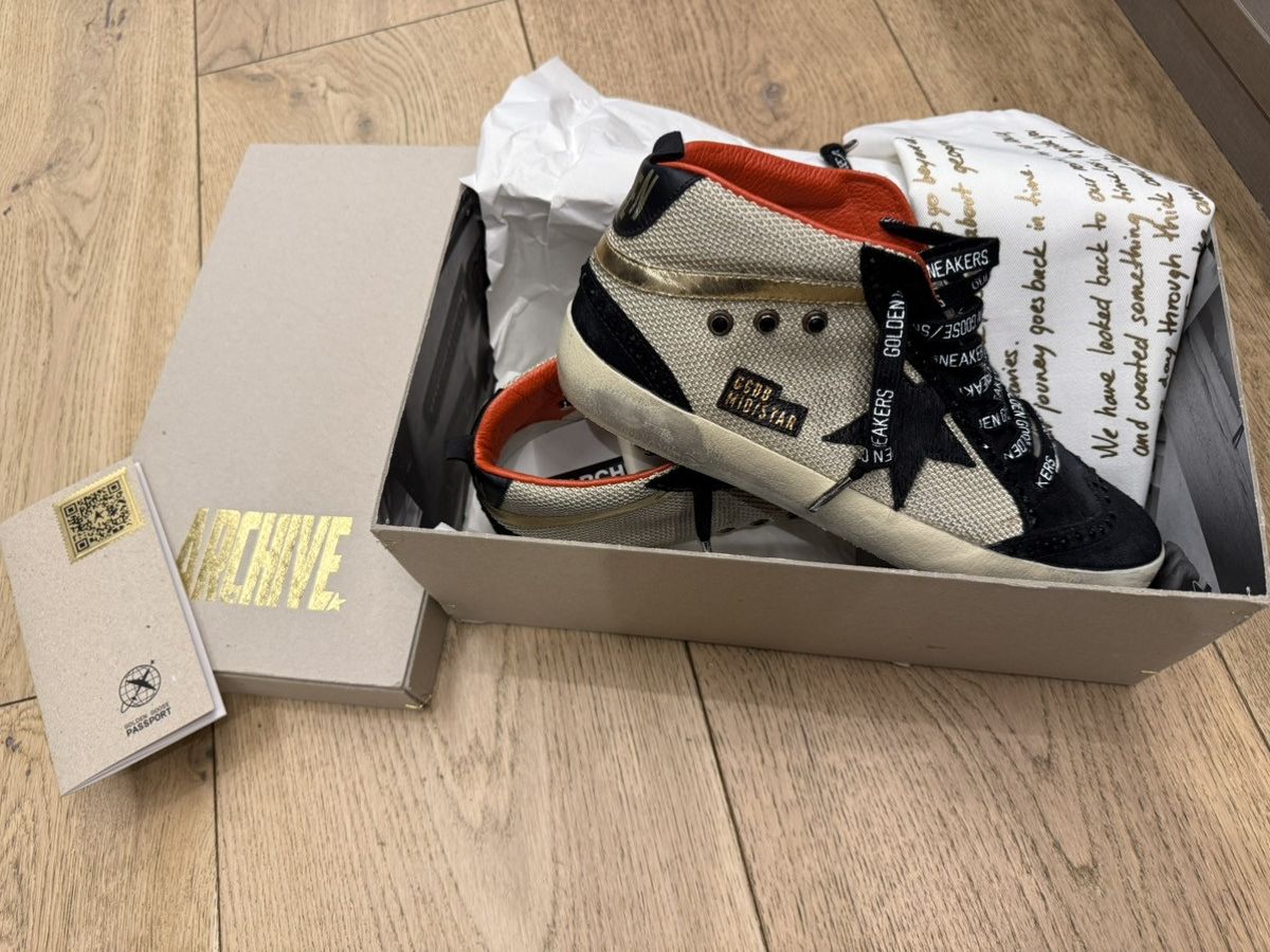 Golden Goose GGDB Mid Star Custom Sneakers Swarovski Edition, New Size US 9.5 / EU 42-43 - 4 Thumbnail