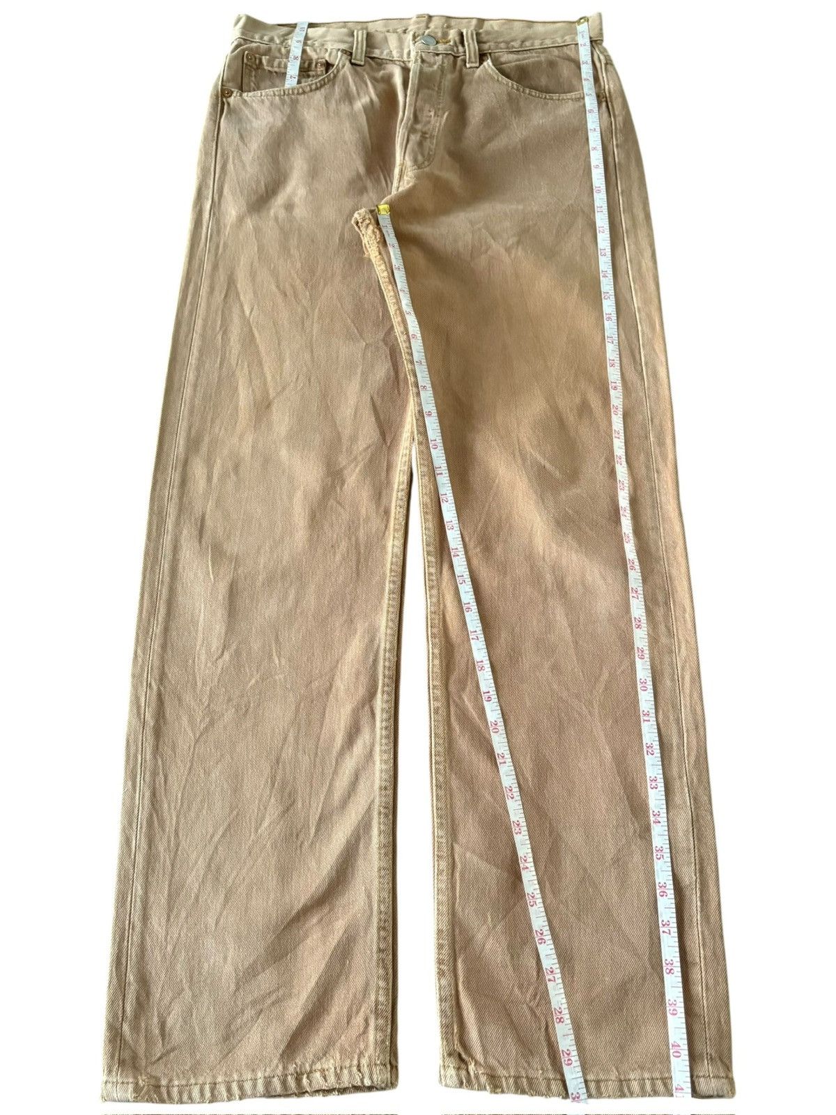Levi's Vintage 90s Levis 501 Brown Distressed Loose Jeans Size US 32 / EU 48 - 7 Thumbnail