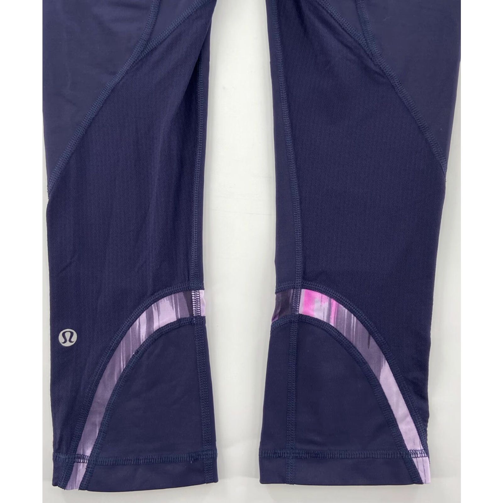 Lululemon VINTAGE Lululemon Speed Up Crop Leggings Shirt Womens 4 Purple Activewear Cropped 20 in Inseam Athletic Pockets Womens Size 27" / US 4 / IT 40 - 3 Thumbnail