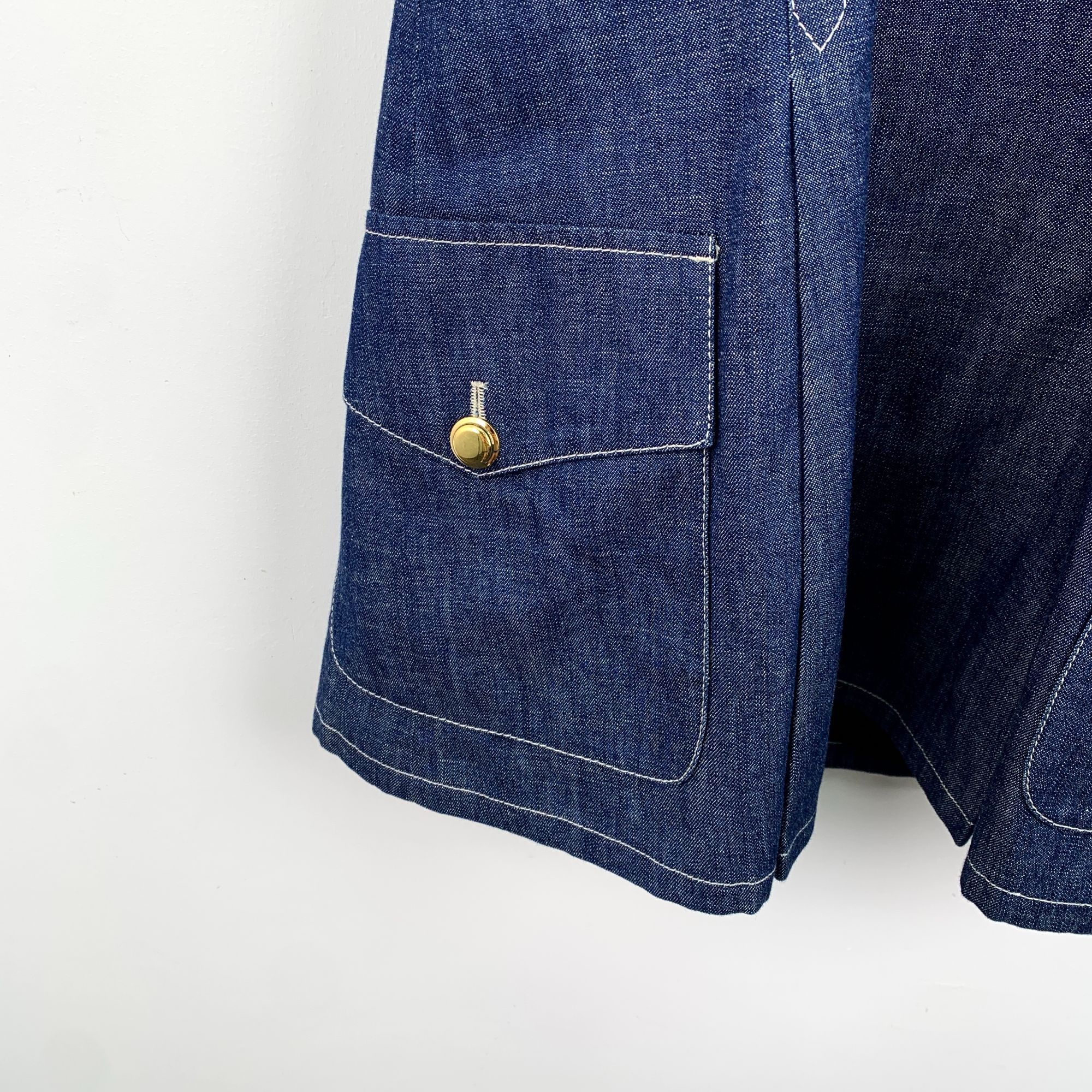 Miu Miu Miu Miu Dark Blue Cotton Denim Halter Dress With Belted Wais Size XS / US 0-2 / IT 36-38 - 5 Thumbnail