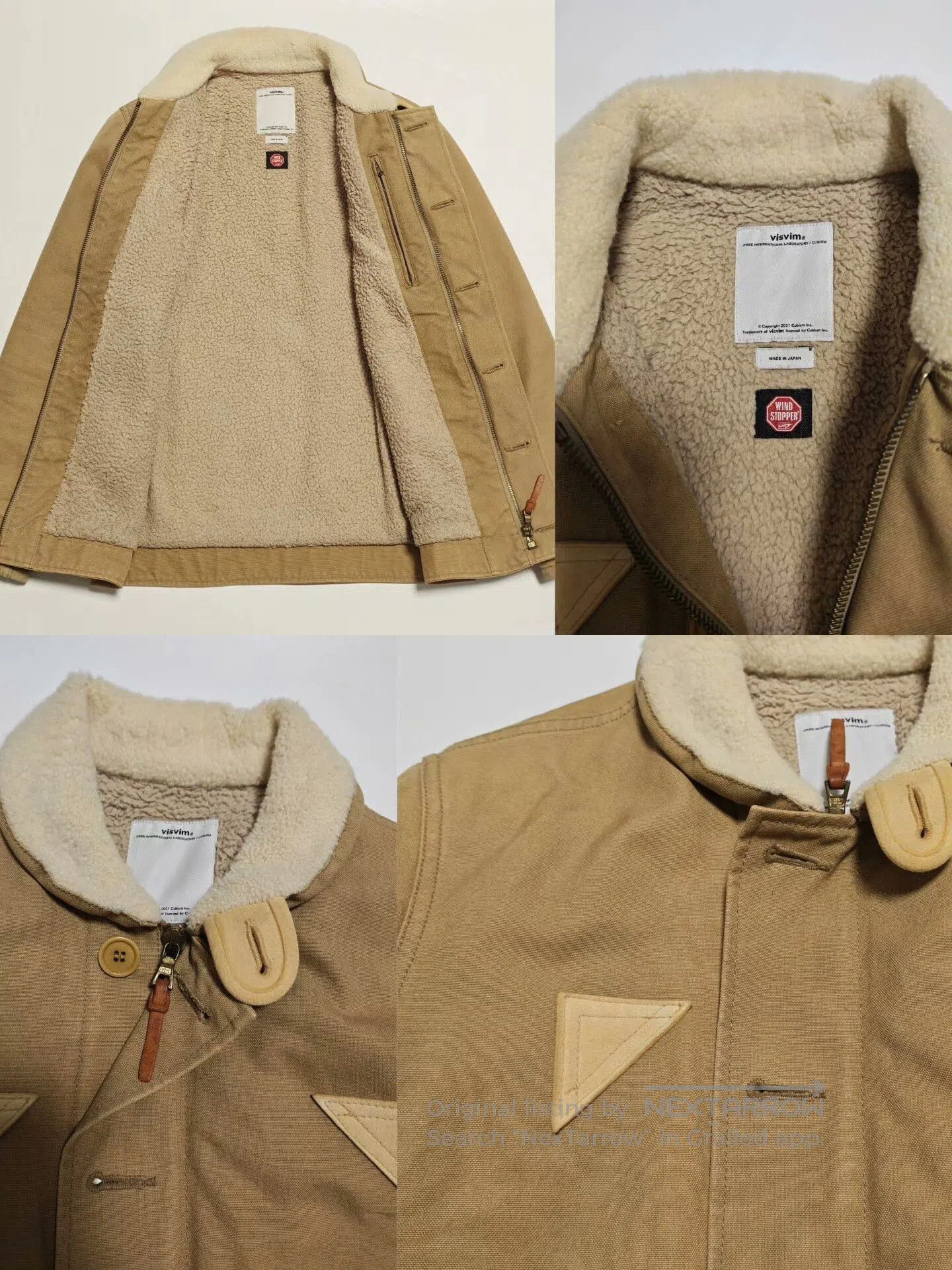 Visvim visvim lamb fur collar canvas jacket. Size US S / EU 44-46 / 1 - 3 Thumbnail
