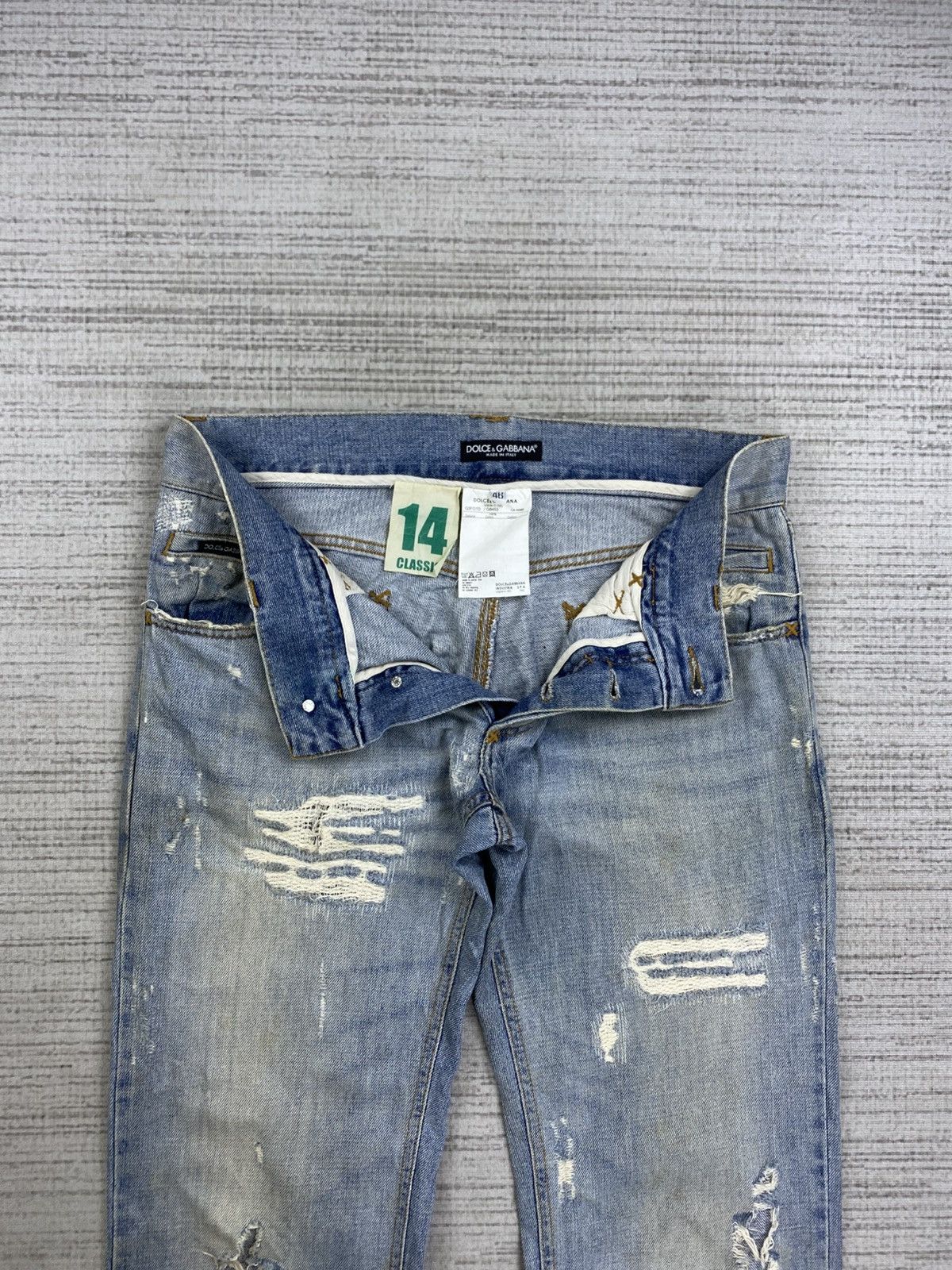 Dolce & Gabbana Vintage Dolce & Gabbana 14 Classic Distressed Denim Jeans Size US 32 / EU 48 - 9 Thumbnail