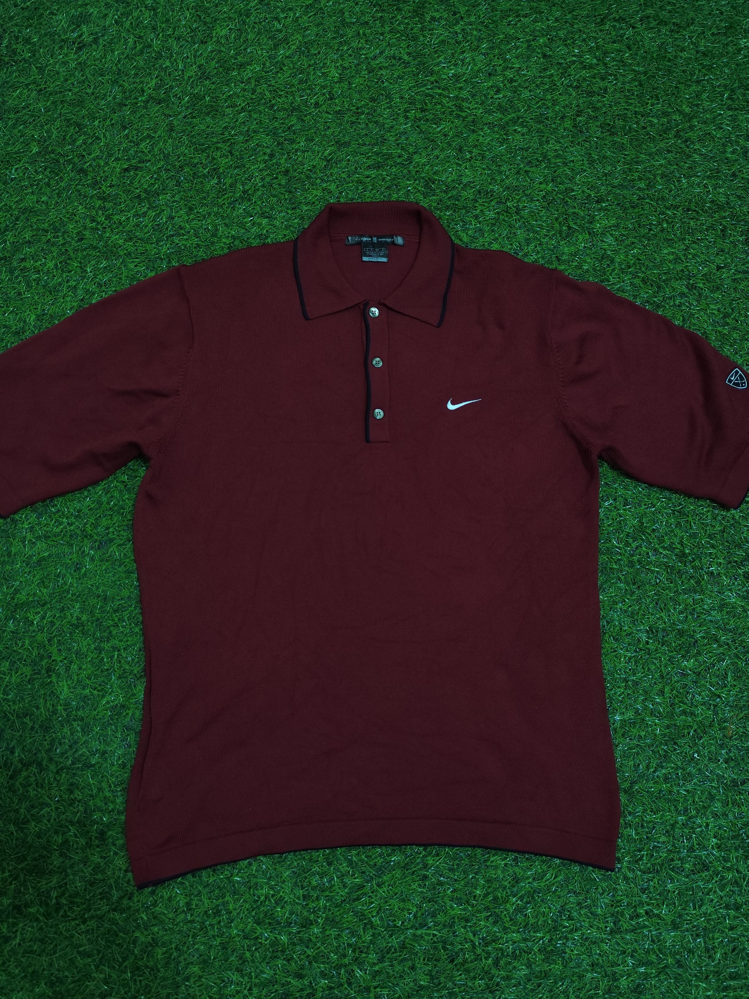 Nike Maroon Nike Tiger Woods Polo Shirt knitted Size US S / EU 44-46 / 1 - 1 Thumbnail