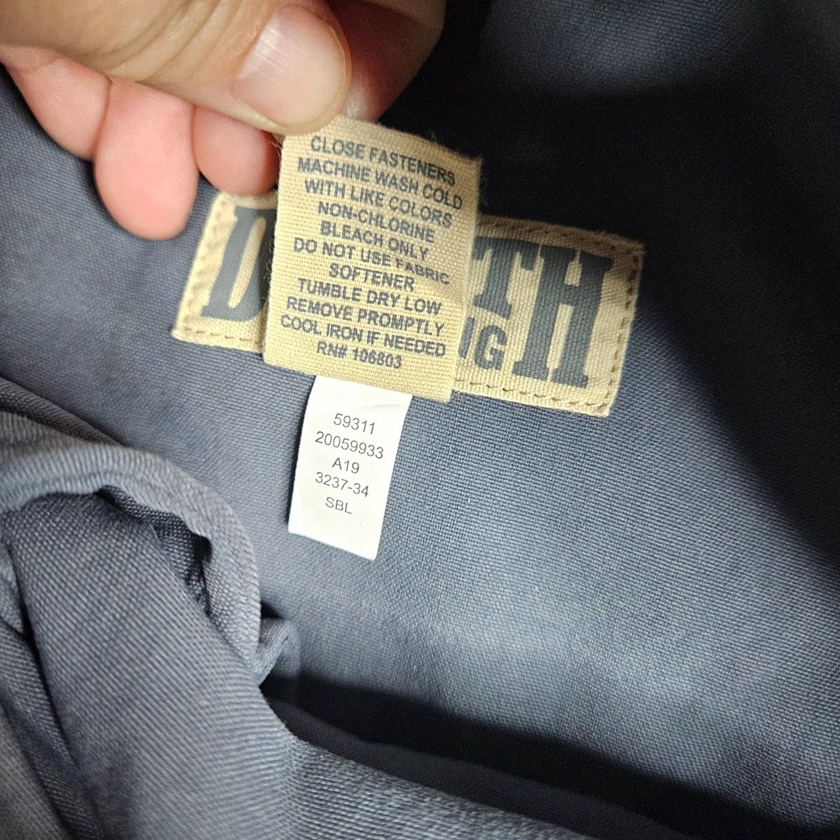 Vintage DULUTH Men's Nylon Cargo Pants XL Blue 27 Inseam Cargo Regular Solid Vintage: No Size US 36 / EU 52 - 4 Thumbnail