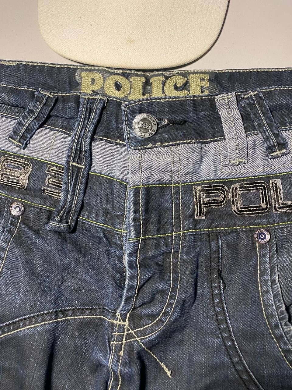 Japanese Brand Police 883 Rare Baggy Y2k Multipocket Cargo Pants Size US 34 / EU 50 - 3 Thumbnail