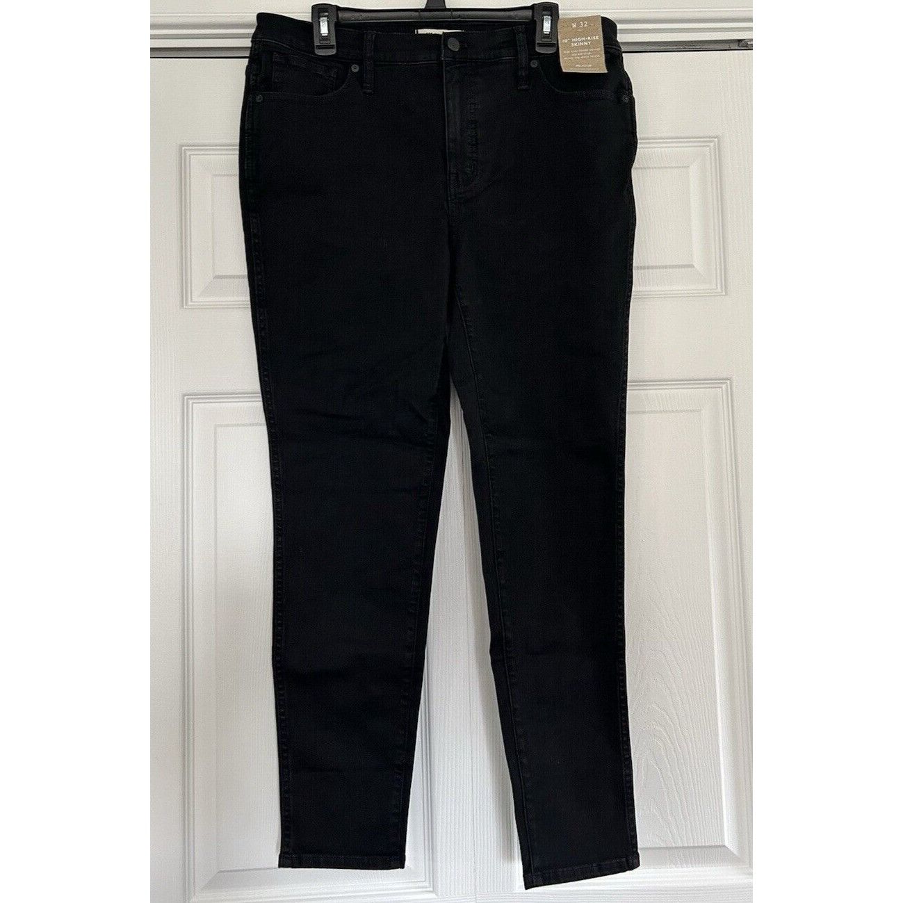 Madewell10 High-Rise Skinny Jeans in Black Frost Women Size