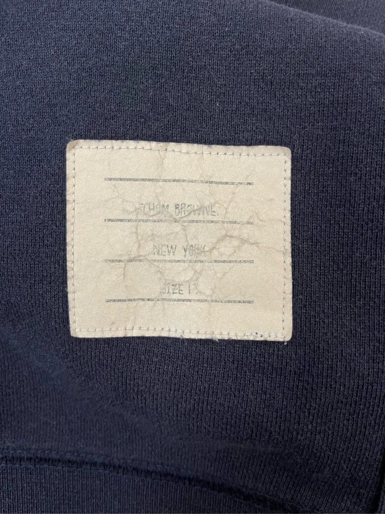 Thom Browne Thom browne Dark blue four-striped round-neck sweatshirt 25 Size US S / EU 44-46 / 1 - 5 Thumbnail