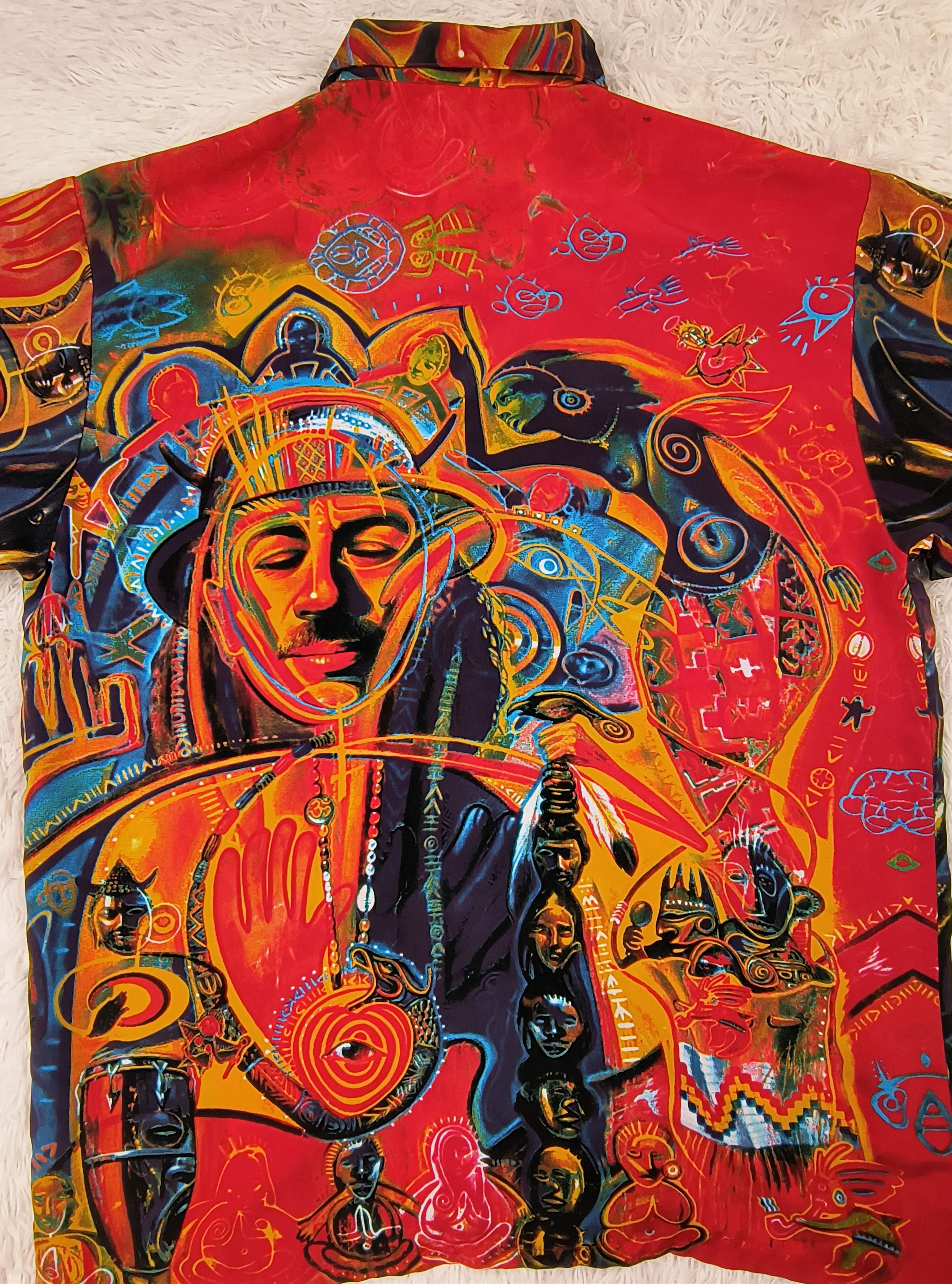 Dragonfly Vintage Carlos Santana shaman 90s button up shirt Size US XL / EU 56 / 4 - 8 Thumbnail