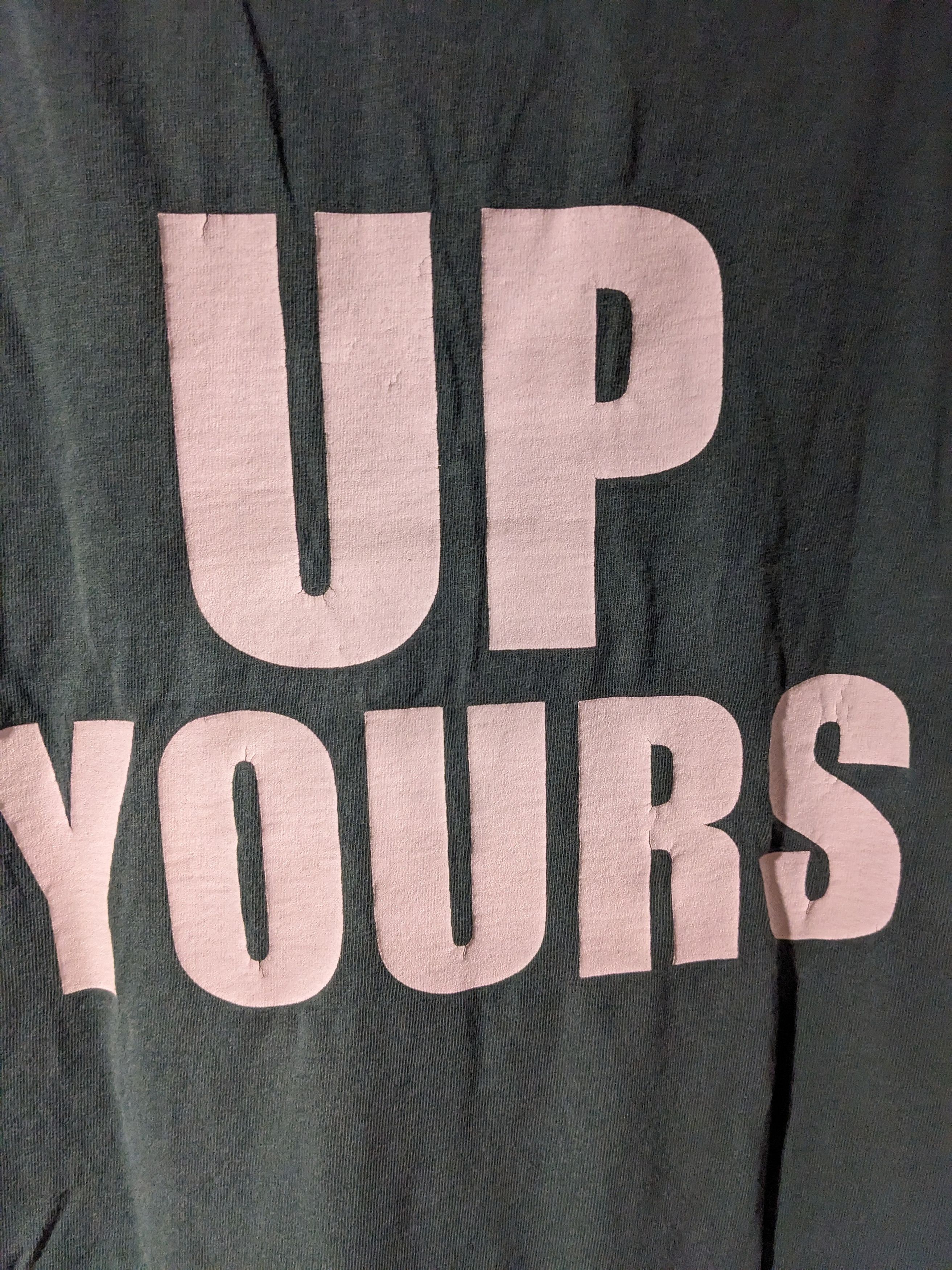 Vintage Vintage 90s 7UP Soda Up Yours Humor Green X-Large T-Shirt Size US XL / EU 56 / 4 - 8 Thumbnail