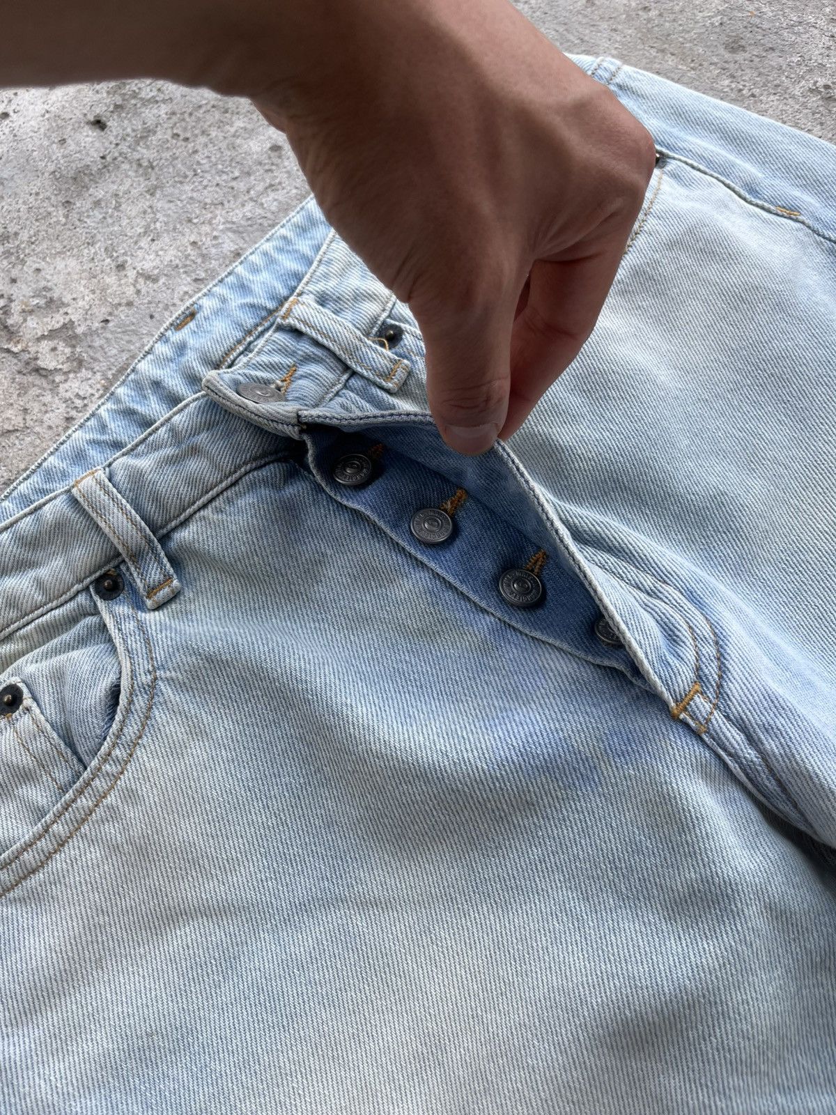Maison Margiela Maison Margiela MM6 Flared Dirty Faded Jeans Denim Pants Size 27" / US 4 / IT 40 - 8 Thumbnail