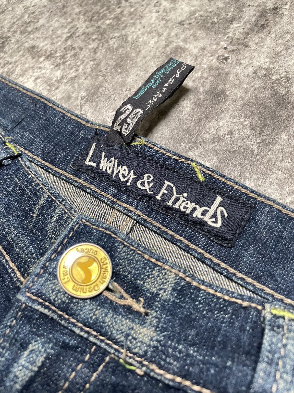 If Six Was Nine × Japanese Brand × Le Grande Bleu (L.G.B.) Japanese Flare Studded Jeans L. Waver KmRii lgb Style Size US 30 / EU 46 - 11 Thumbnail