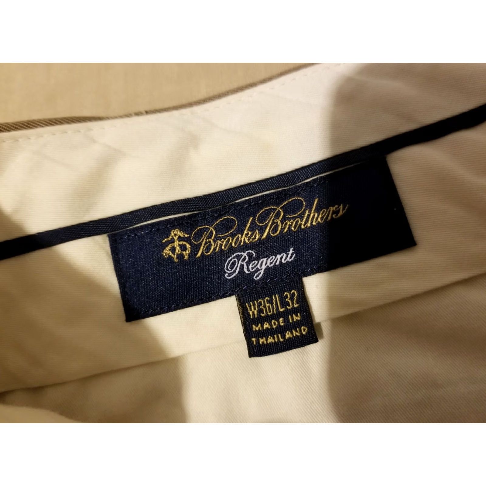 Brooks Brothers Brooks Brothers Wool Dress Pants 36x32 Cotton Slack Khaki Chino Trouser 35x32 Size US 36 / EU 52 - 5 Thumbnail