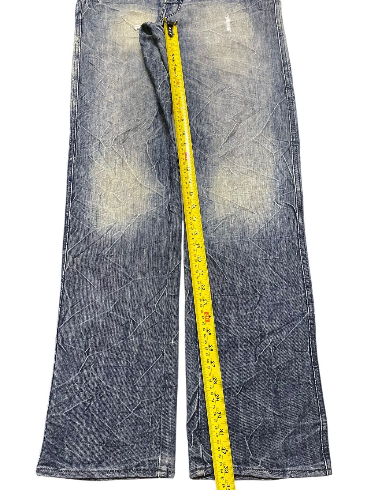 14th Addiction Vintage Japanese Brand Blue Wash Thunder Style Loose Jeans Size US 32 / EU 48 - 12 Thumbnail