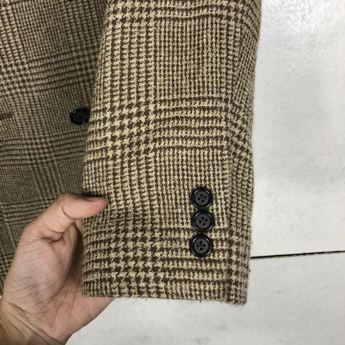 DKNY 📌VINTAGE WOOL JACKET DKNY CHECK ISSEY MIYAKE Size US S / EU 44-46 / 1 - 16 Thumbnail