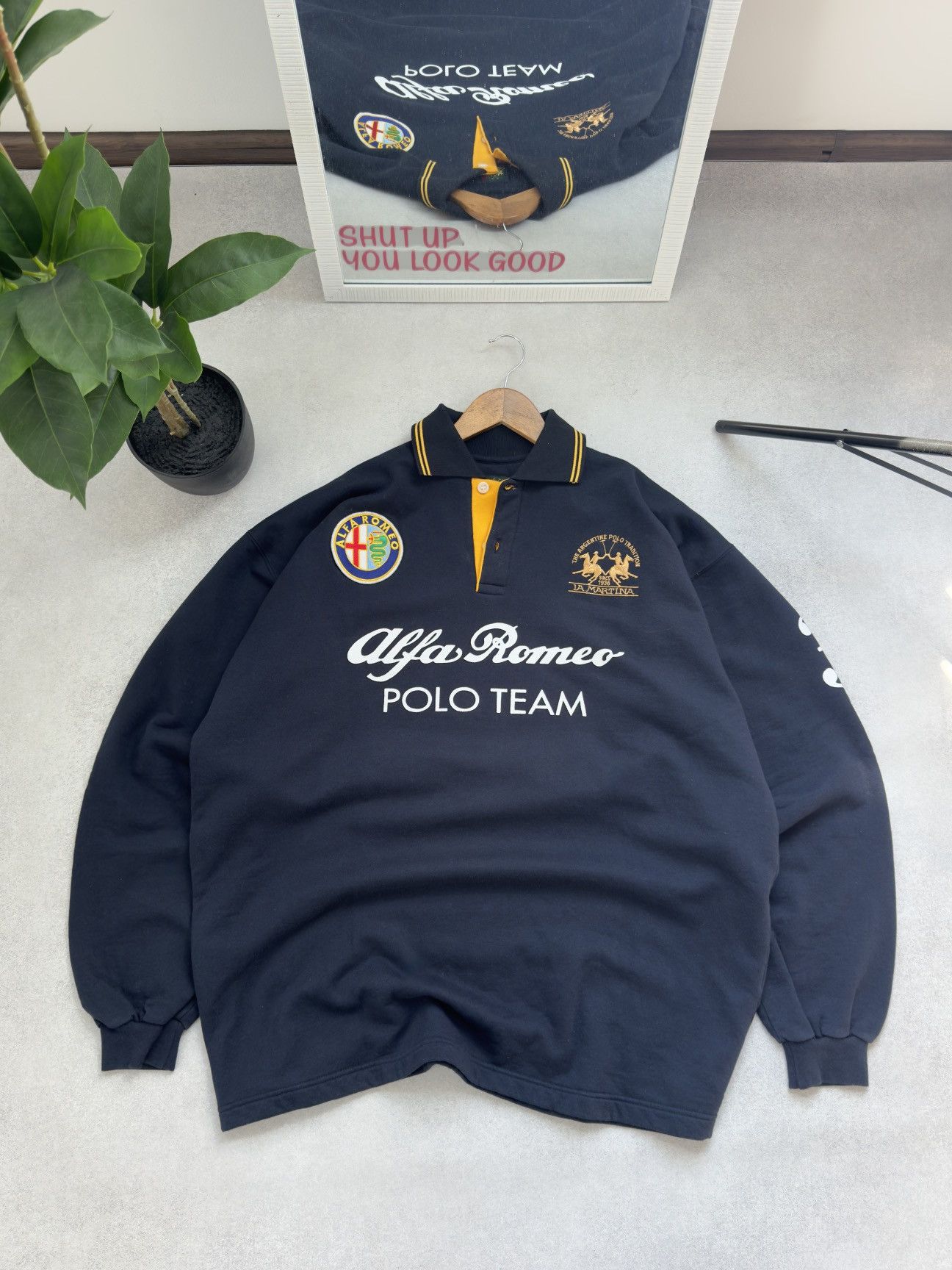 La Martina Rare La Martina Alfa Romeo Racing Long Sleeve Sweatshirt Size US XL / EU 56 / 4 - 1 Thumbnail