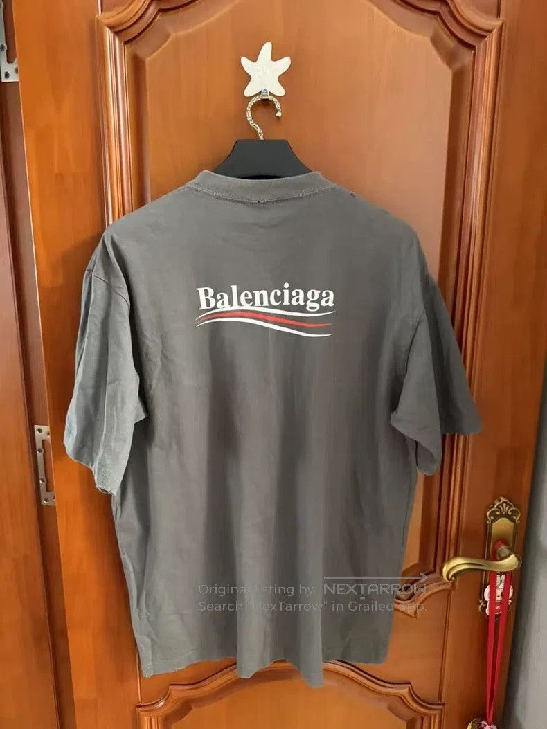 Balenciaga Balenciaga Coke Destroyed Logo Short Sleeve T-Shirt Size US M / EU 48-50 / 2 - 2 Thumbnail