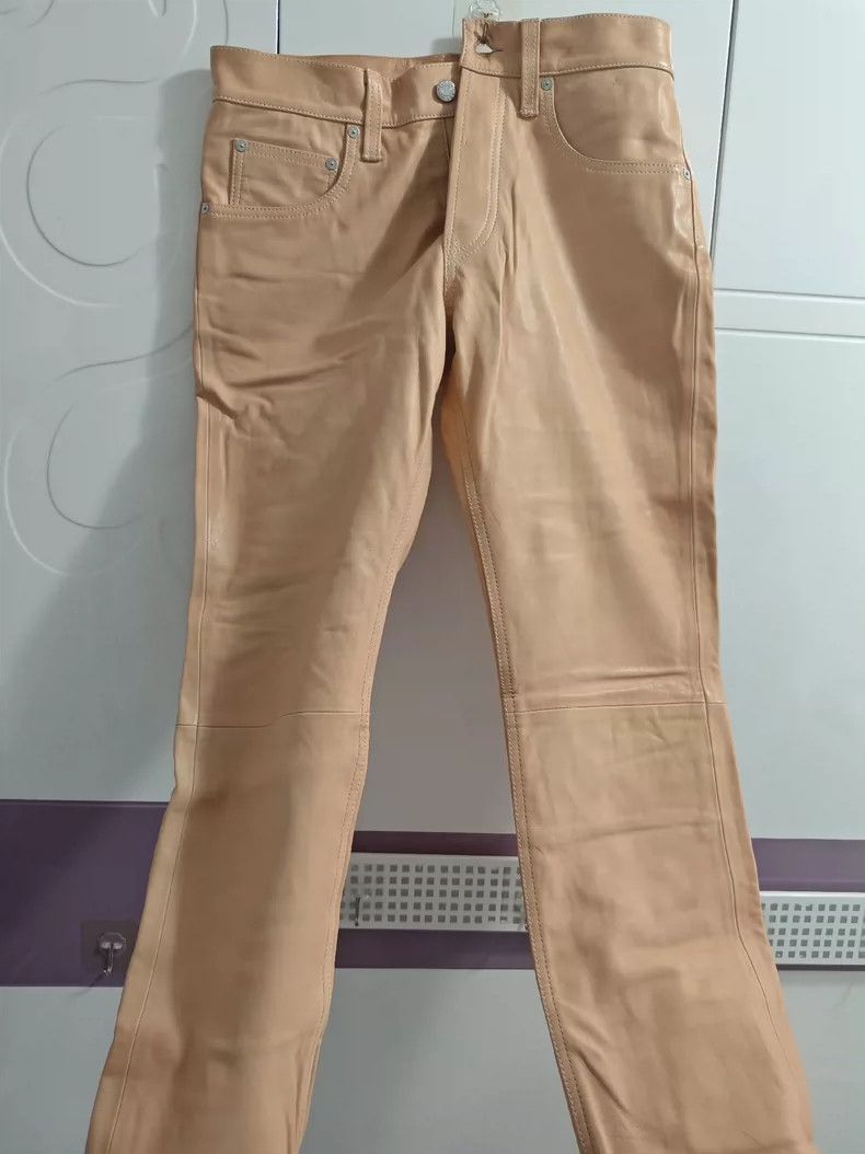 Helmut Lang Helmut Lang Women's Leather Pants Size 30" / US 8 / IT 44 - 1 Thumbnail