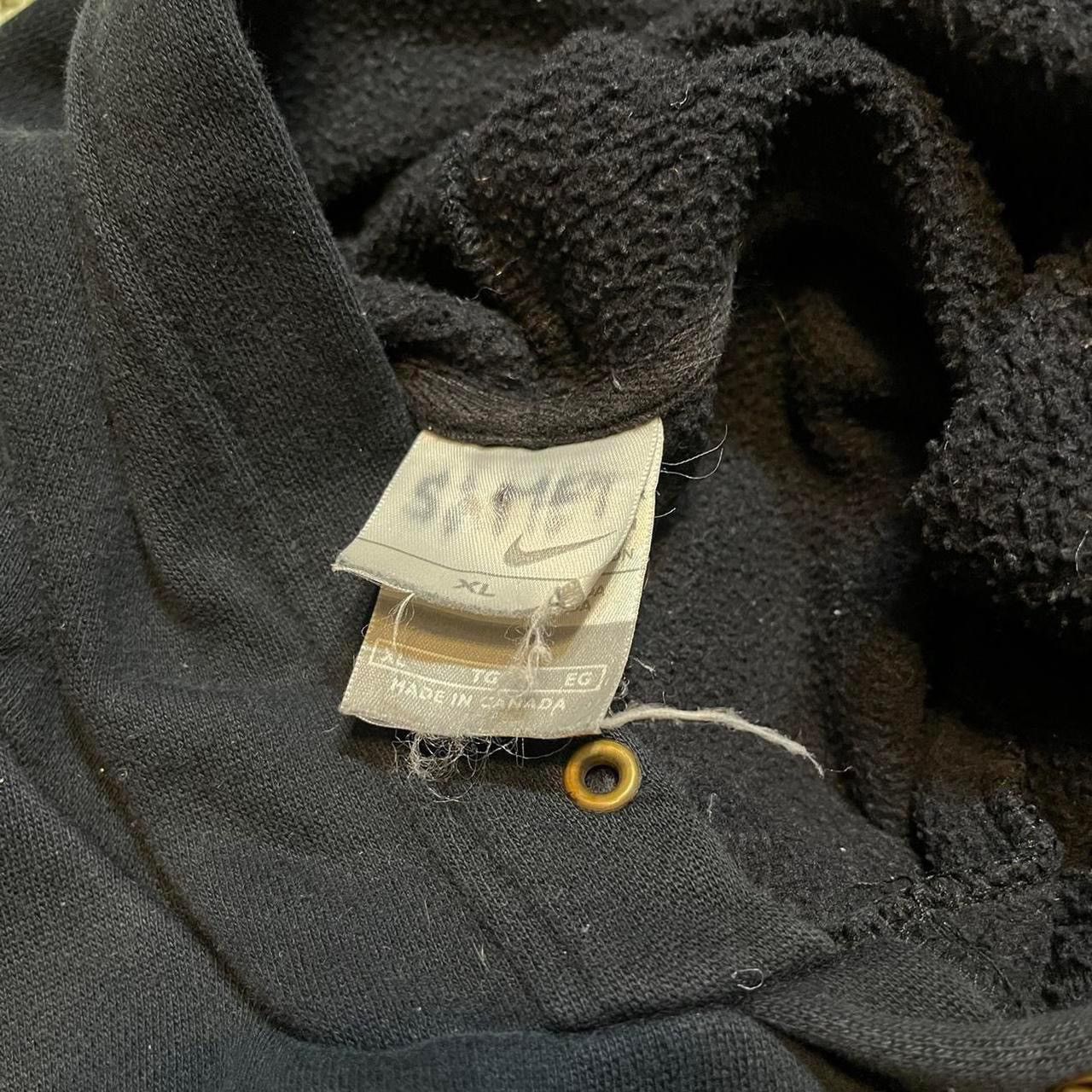 Nike Vintage Nike black hoodie with a swoosh at the chest XL Size XL / US 12-14 / IT 48-50 - 3 Thumbnail