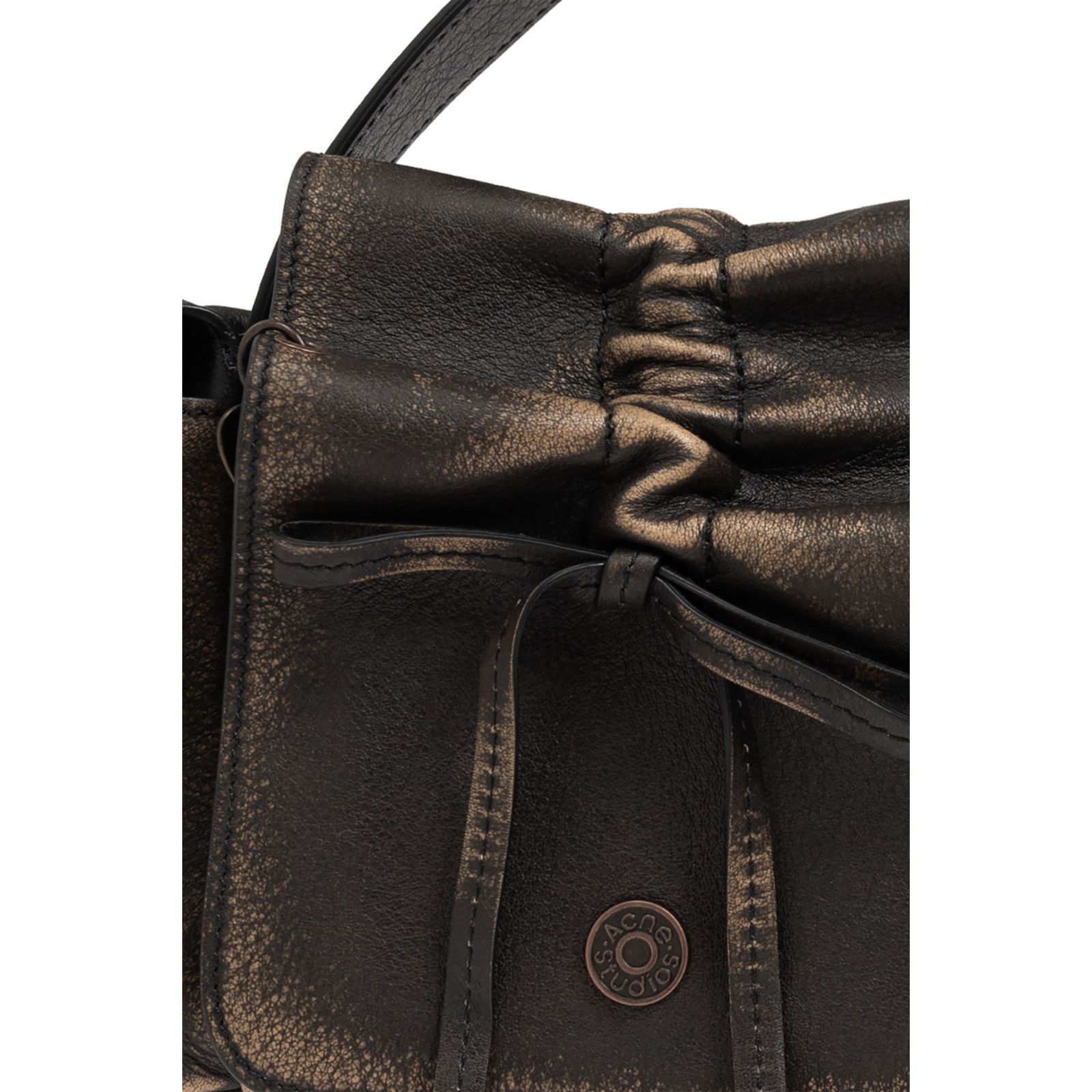 Acne Studios ACNE STUDIOS Multipocket Washed Brown Leather Shoulder Bag N Size ONE SIZE - 5 Thumbnail