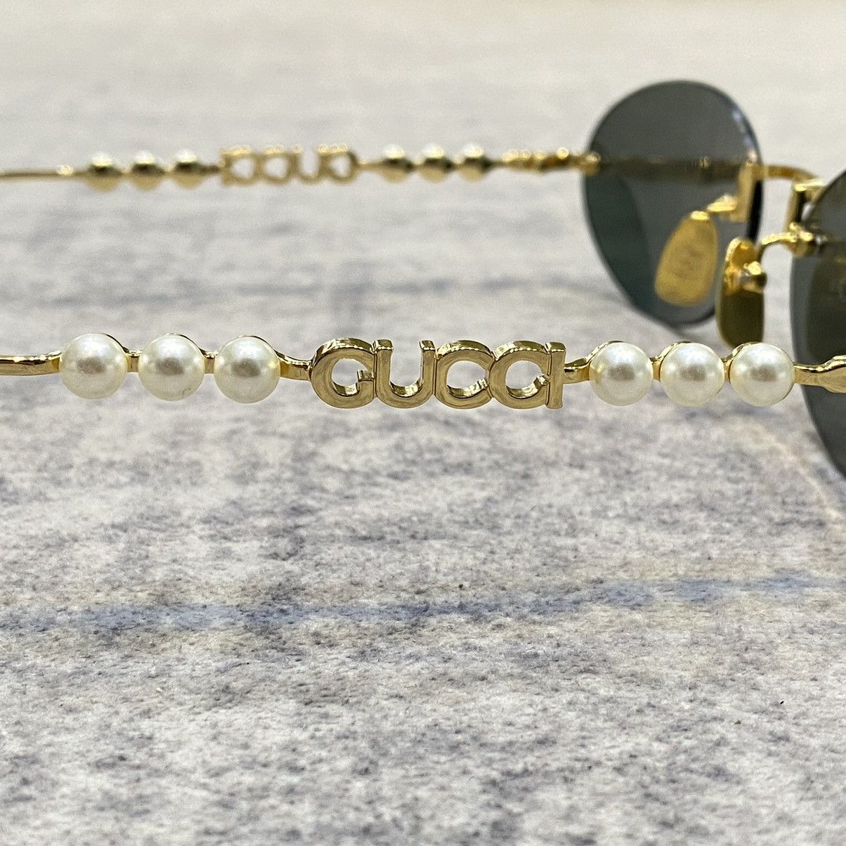 Gucci GUCCI GG1922S 001 GOLD DARK GREY Size ONE SIZE - 3 Thumbnail