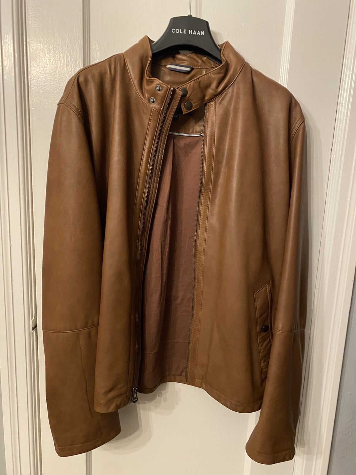 Cole Haan Cole Haan Leather Jacket, men’s L Size US L / EU 52-54 / 3 - 1 Thumbnail