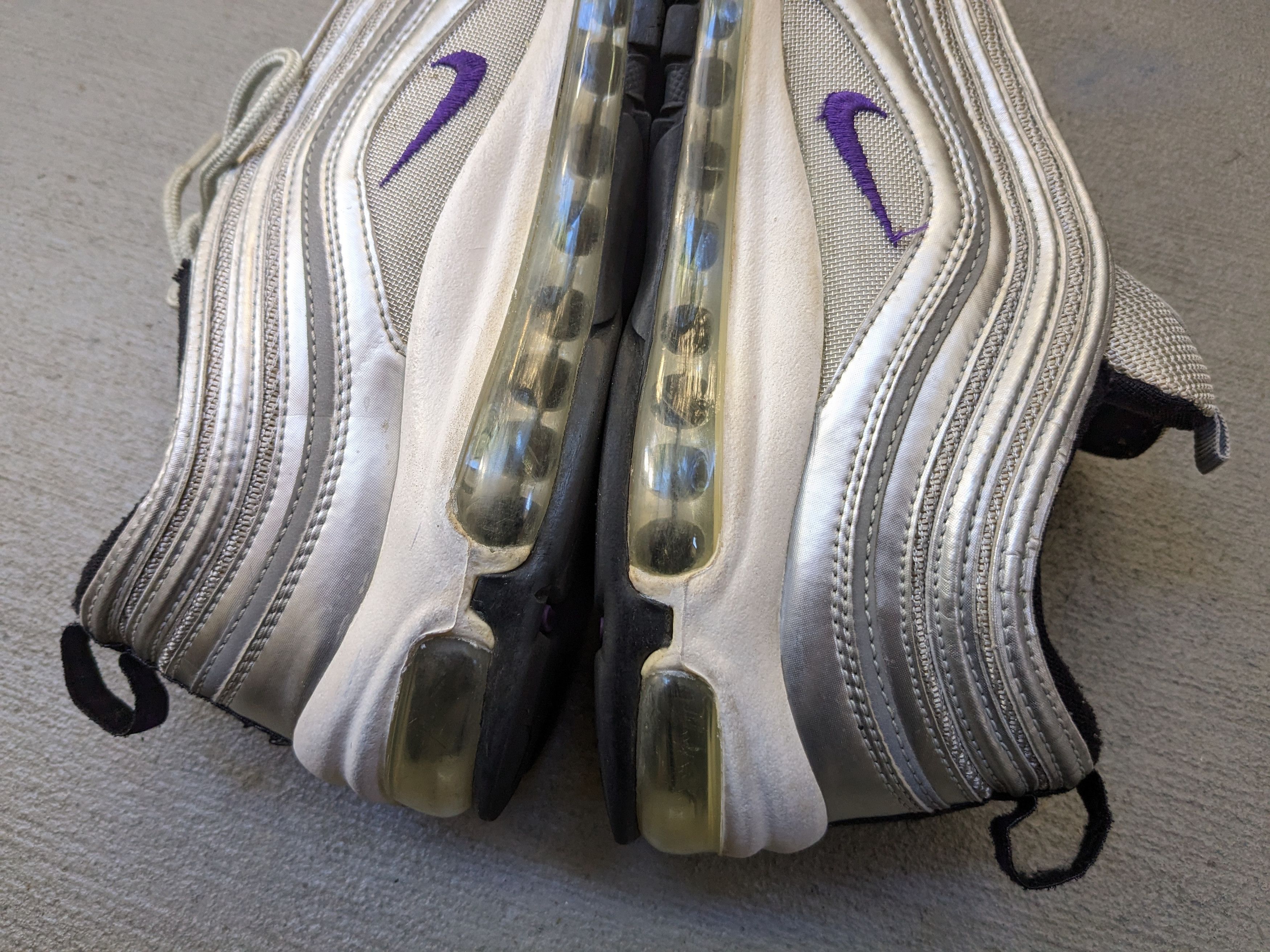 Nike Nike Air Max 97 Silver Purple Size 9 312461-003 2010 Size US 9.5 / EU 42-43 - 12 Thumbnail