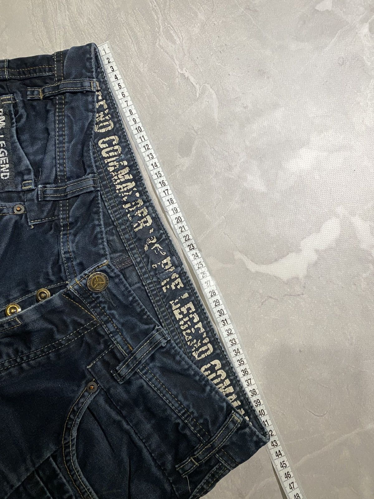Japanese Brand Archive Distressed Washed Darkwear Slim / Number Nine Style Size US 33 - 9 Thumbnail