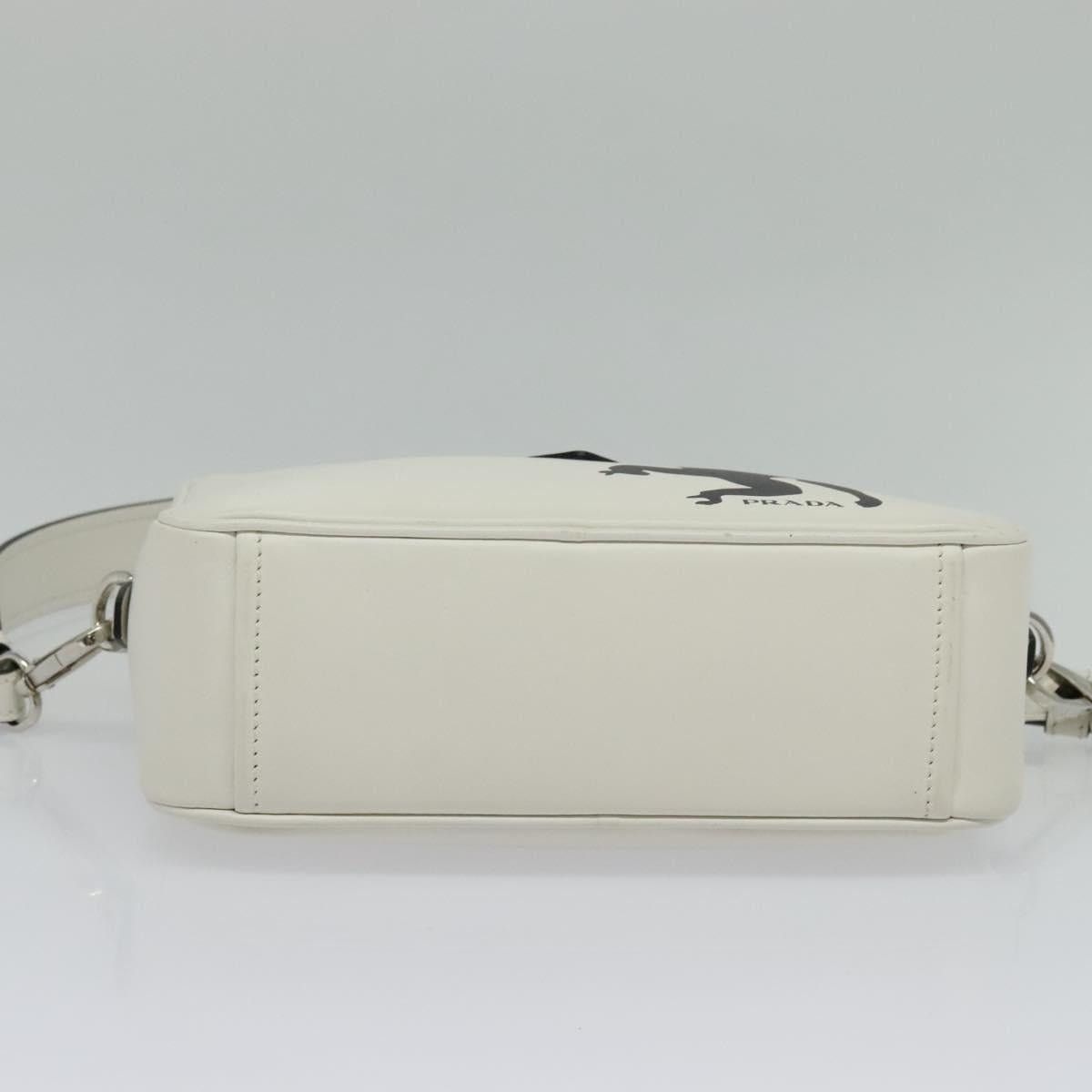 Prada PRADA Shoulder Bag Leather White Silver Size ONE SIZE - 9 Thumbnail