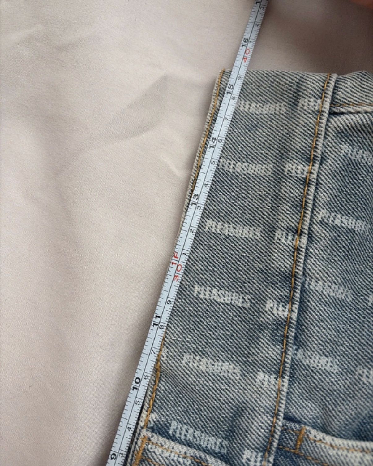 Pleasures Pleasures Impact Pinstripe Men's Denim Pants Size US 28 / EU 44 - 10 Thumbnail