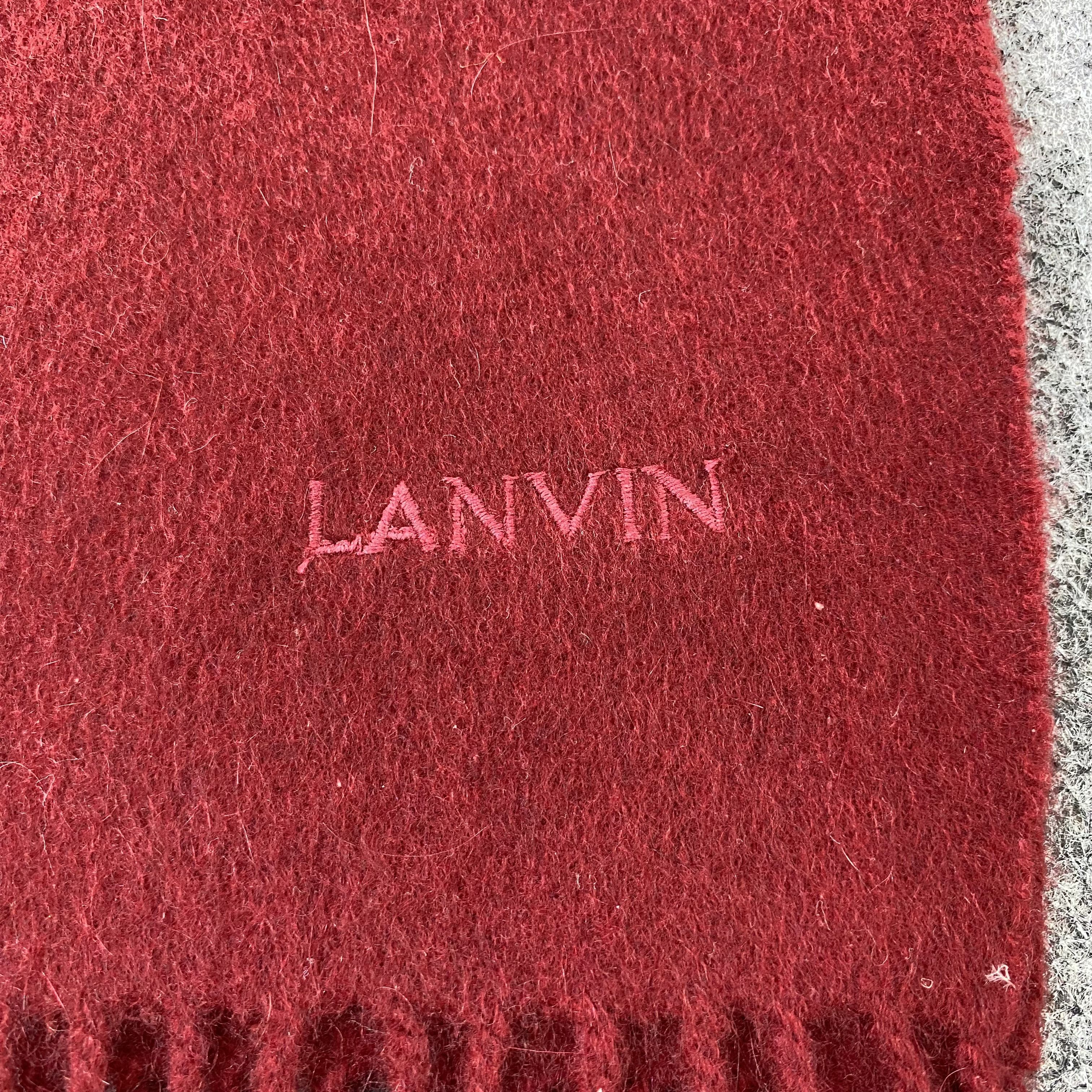 Lanvin Lanvin Cashmere Muffler / Scarf / Neckwear -T1510 Size ONE SIZE - 5 Thumbnail