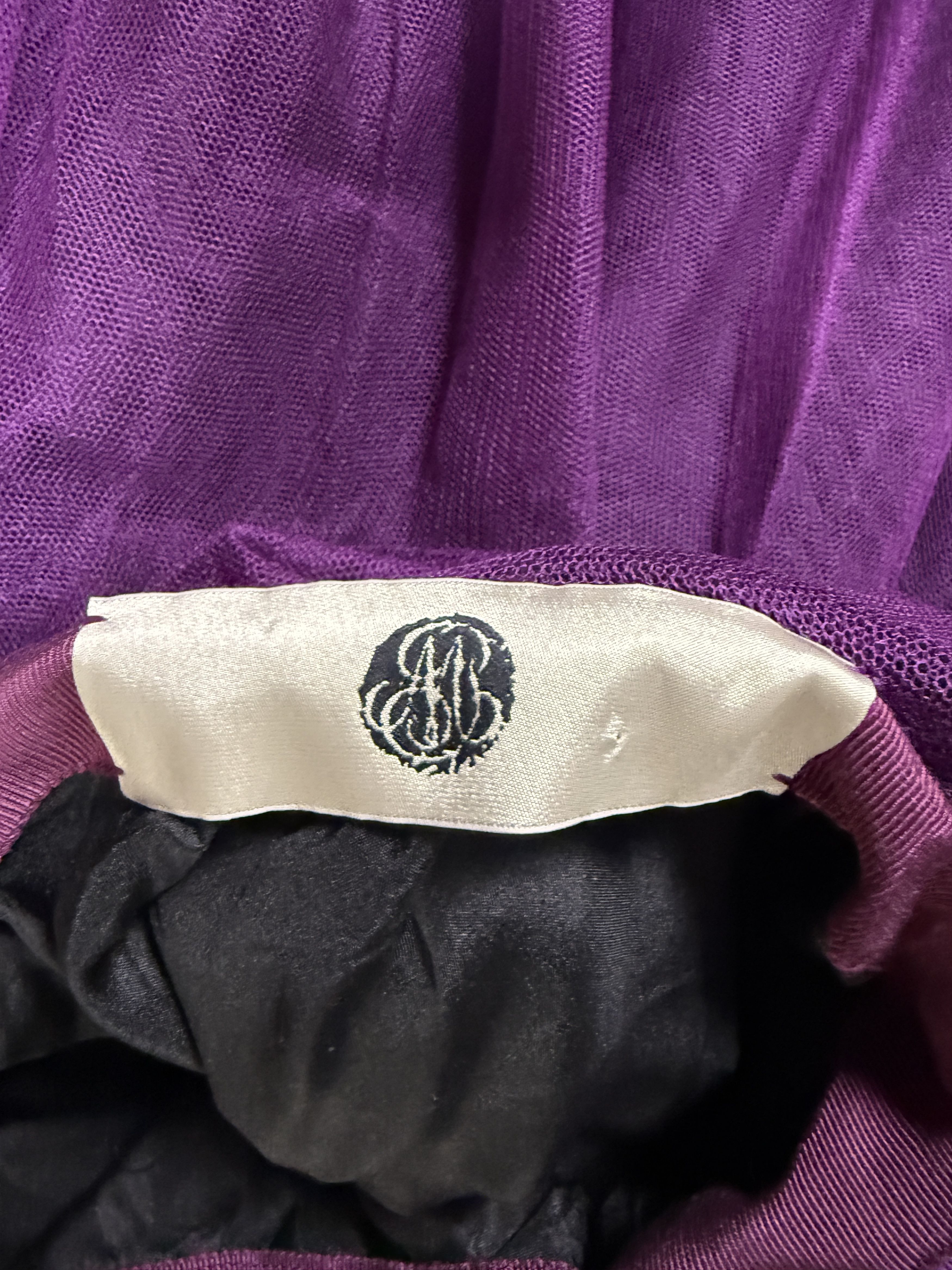 Marc Le Bihan Marc Le Bihan Purple Tulle Skirt Size 26" / US 2 / IT 38 - 3 Thumbnail