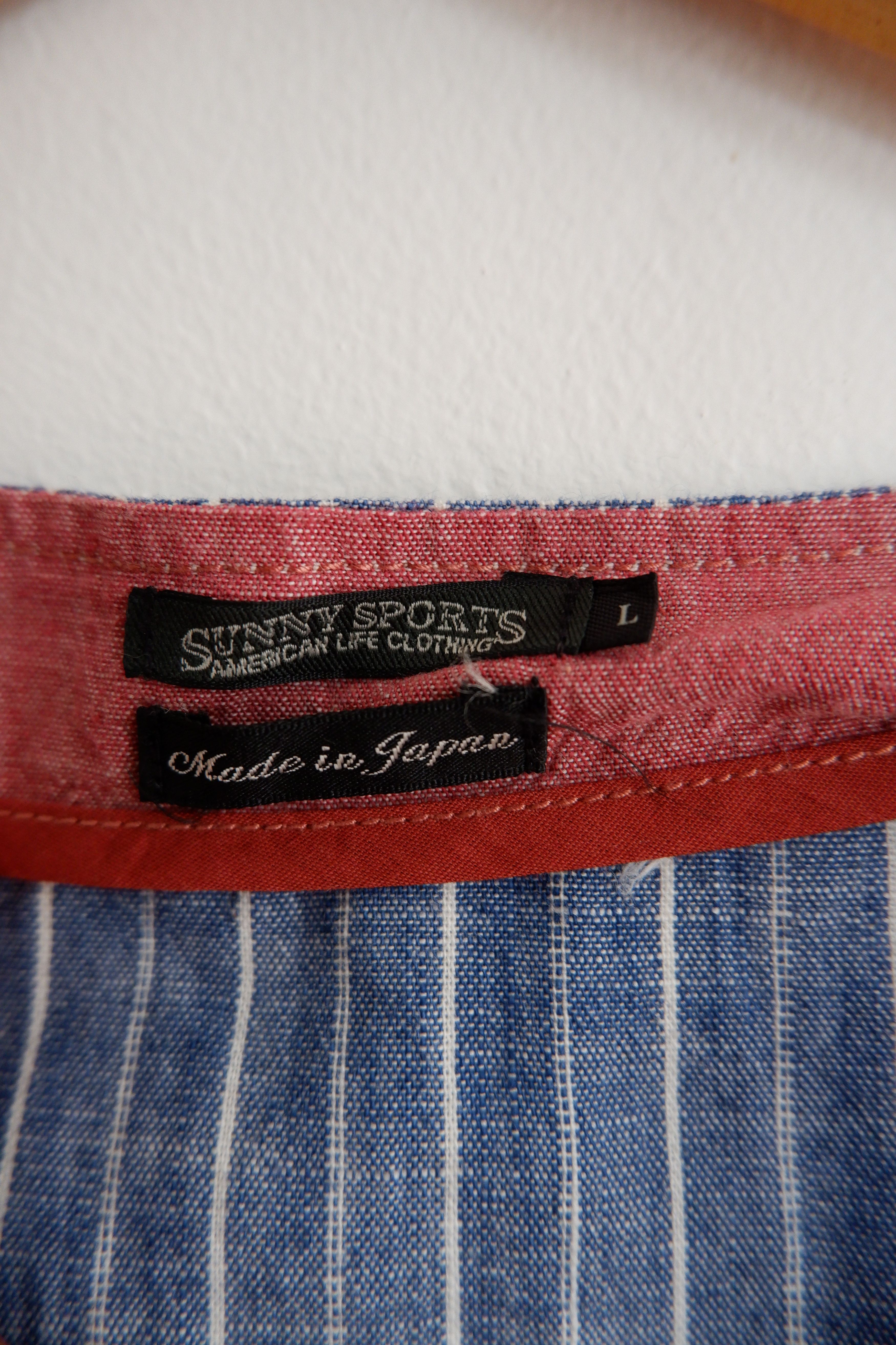 Sunny Sports Vintage Sunny Sports Hickory Chambray Vest Size US L / EU 52-54 / 3 - 4 Thumbnail