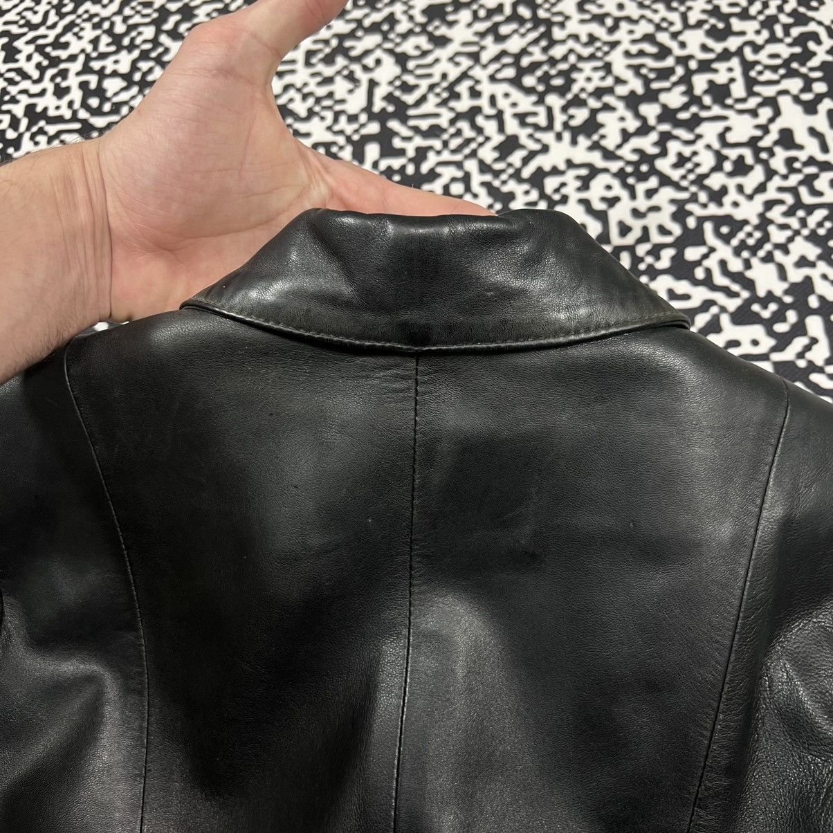 Japanese Brand Vintage Y2K Japanese Leather Jacket Blazer Opium Rick Style Size S / US 4 / IT 40 - 17 Thumbnail