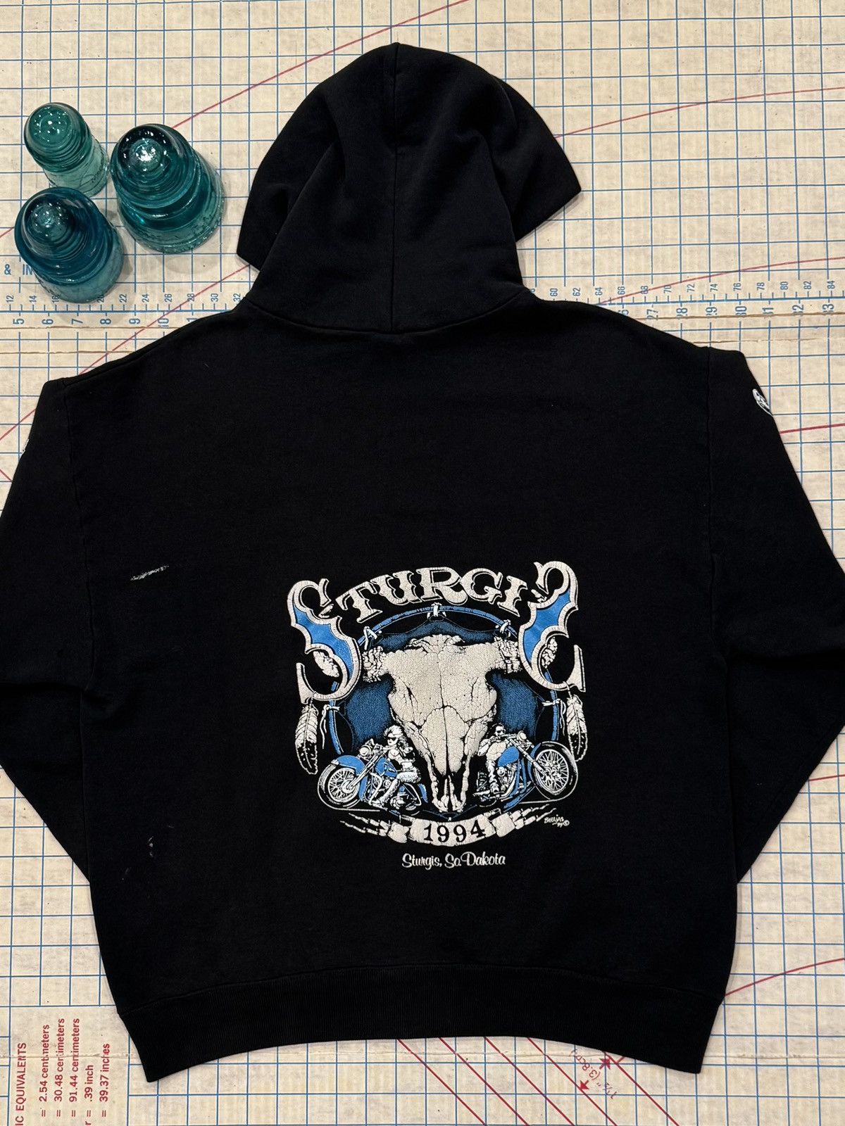 Vintage Vintage Sturgis 1994 Black Hoodie Used Condition Mens Large Size US L / EU 52-54 / 3 - 11 Thumbnail