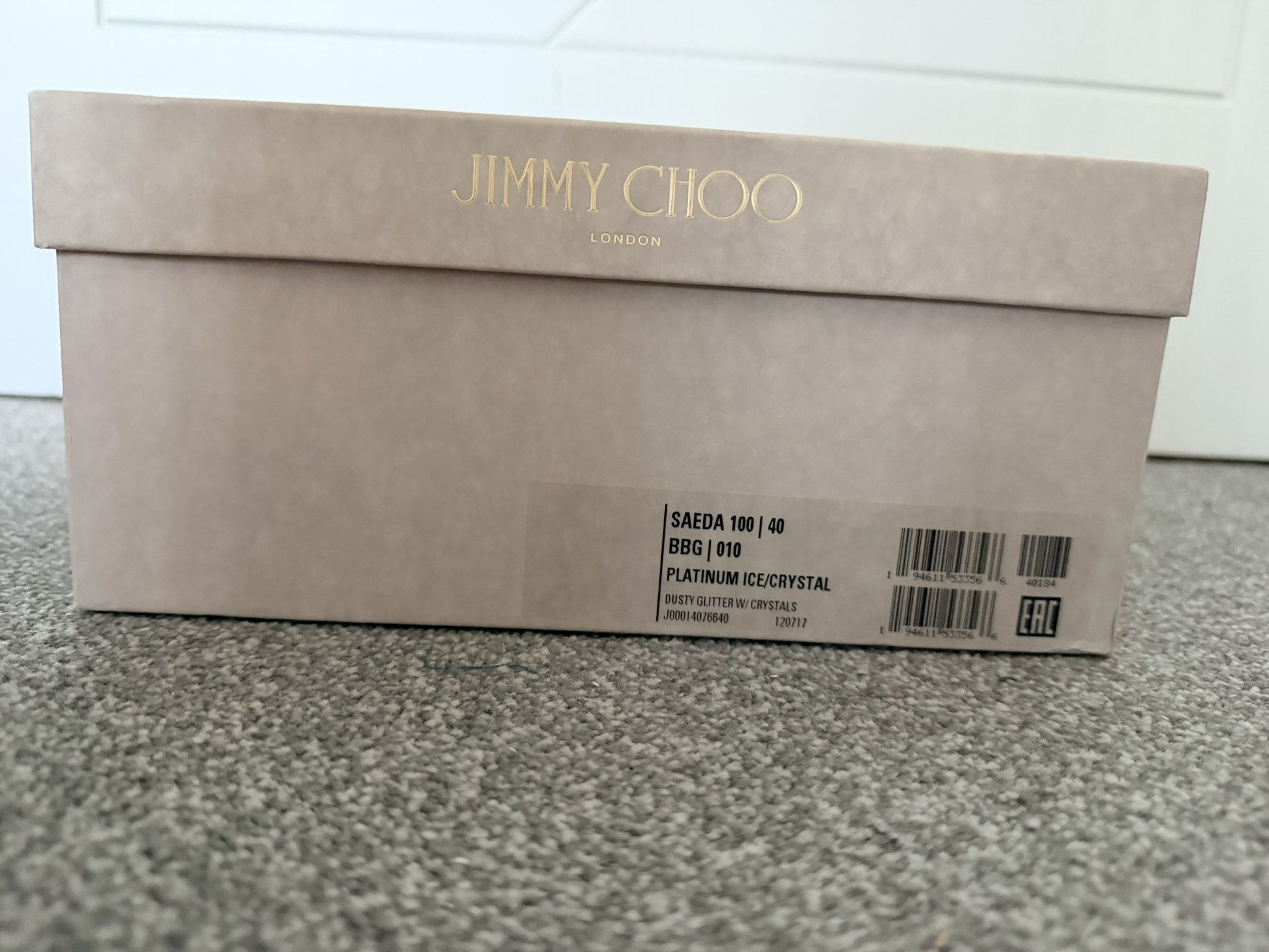 Jimmy Choo Jimmy Choo Saeda 40 Platinum Ice Crystal Size US 10 / IT 40 - 8 Thumbnail