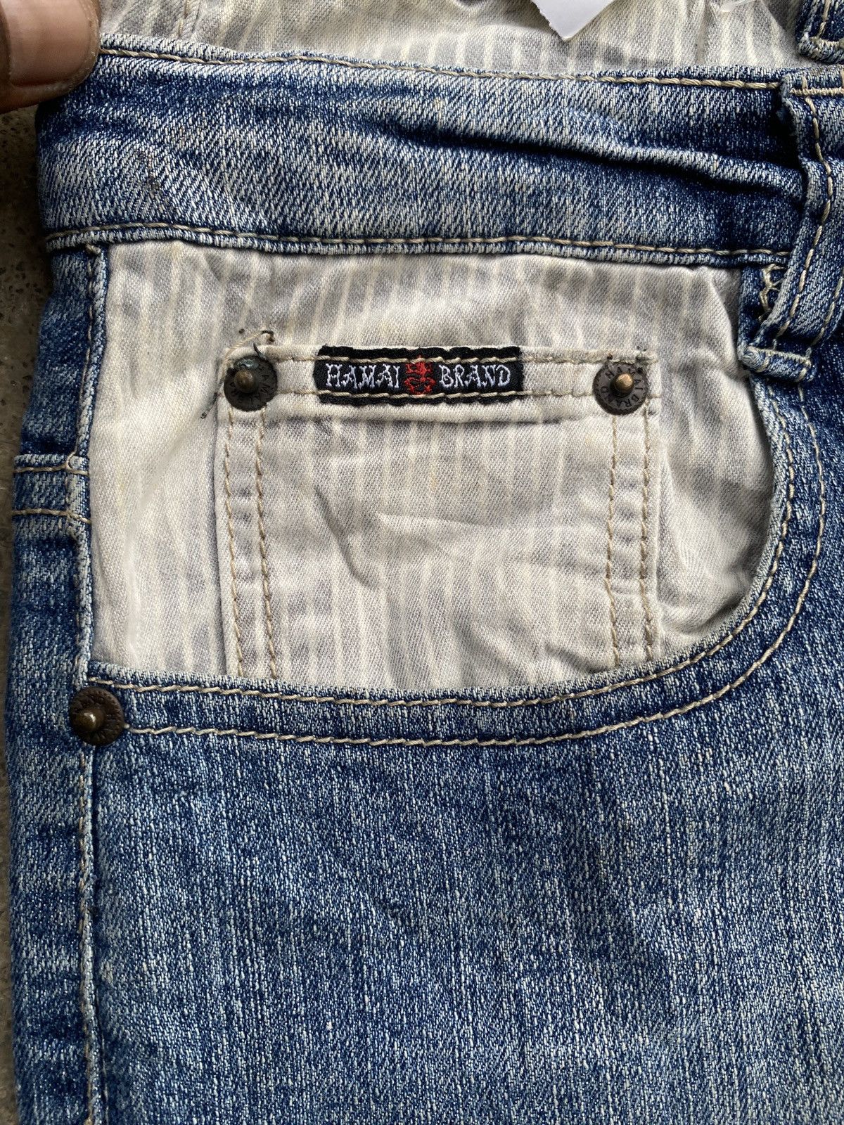 Beauty Beast × Japanese Brand Vintage hamai brand flare denim pant Size US 32 / EU 48 - 9 Thumbnail
