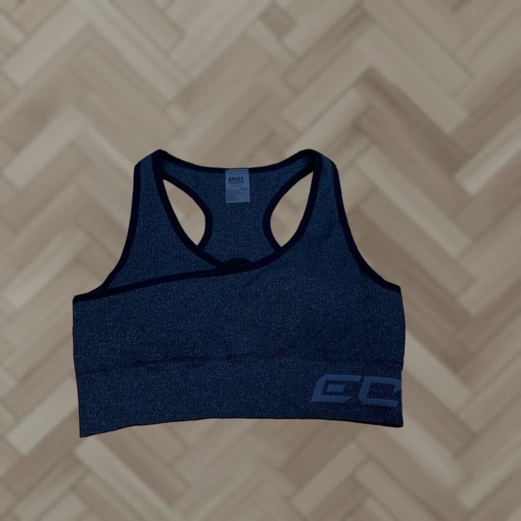 Vintage ECHT Arise Comfort Racerback Sports Bra M Black Women's Sports Bra Racerback Activewear Size ONE SIZE - 1 Thumbnail
