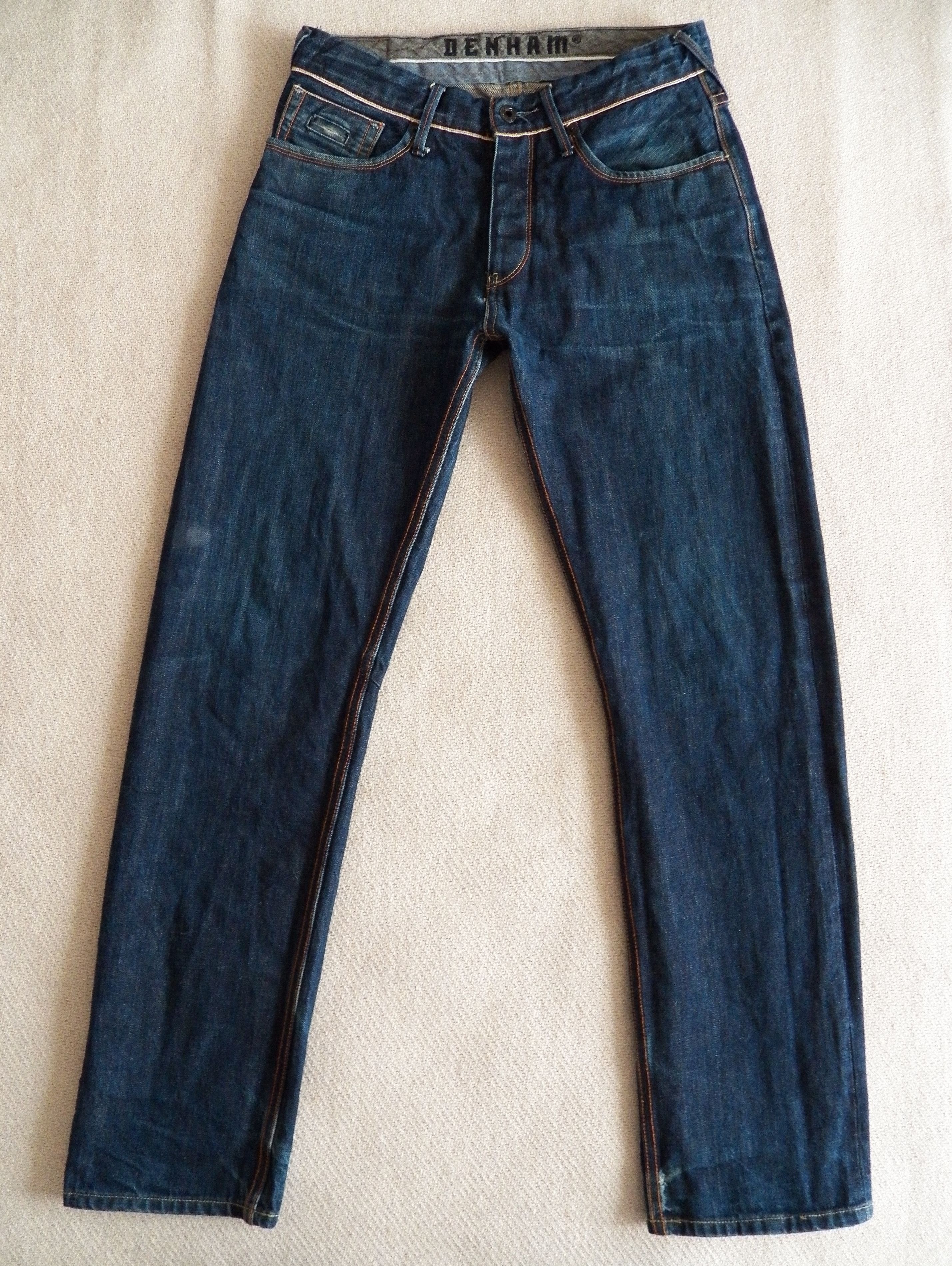 DENHAM Denham Cutter Jeans W29 L32 Slim Dry Japanese Selvedge 