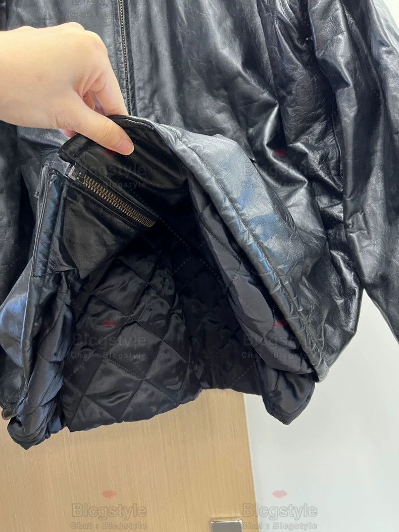Balenciaga Balenciaga Crushed Distressed Vintage Leather Jacket Size US S / EU 44-46 / 1 - 6 Thumbnail