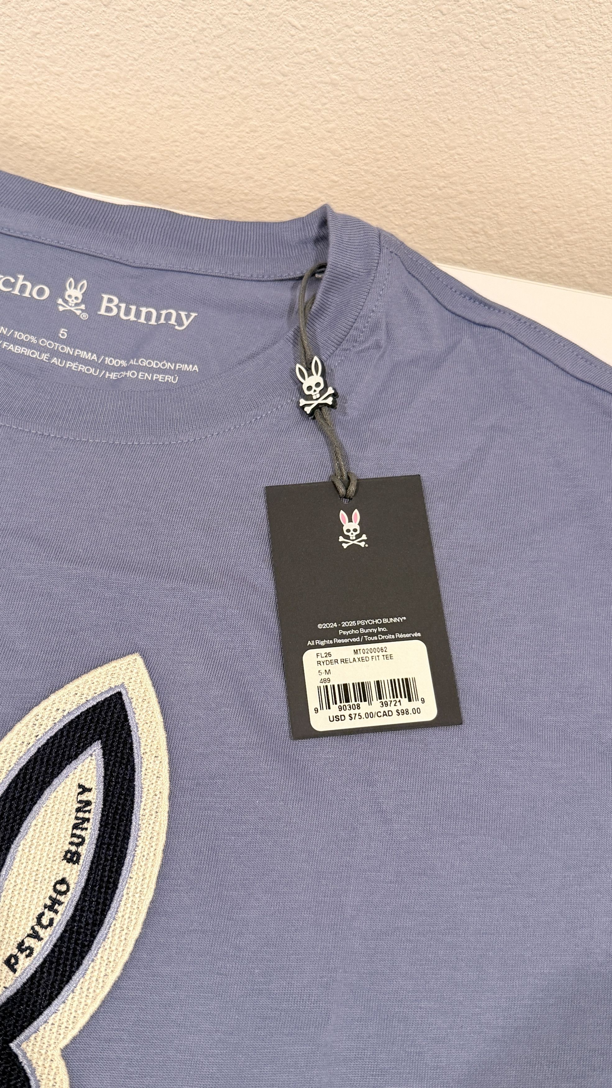 Psycho Bunny Psycho Bunny Ryder Relaxed Fit Tee – Size M (New with Tags) Size US M / EU 48-50 / 2 - 2 Thumbnail