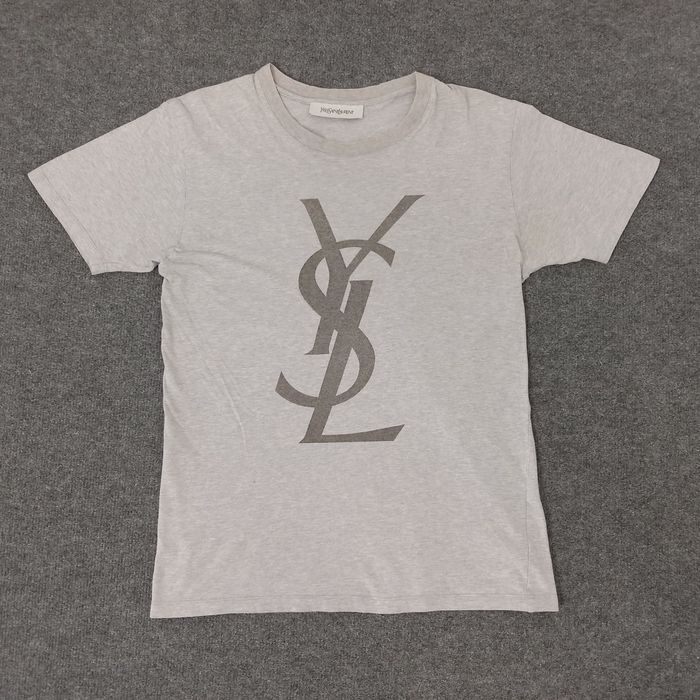 Vintage YSL Yves Saint Laurent Italian Brand Logo Tshirt | Grailed