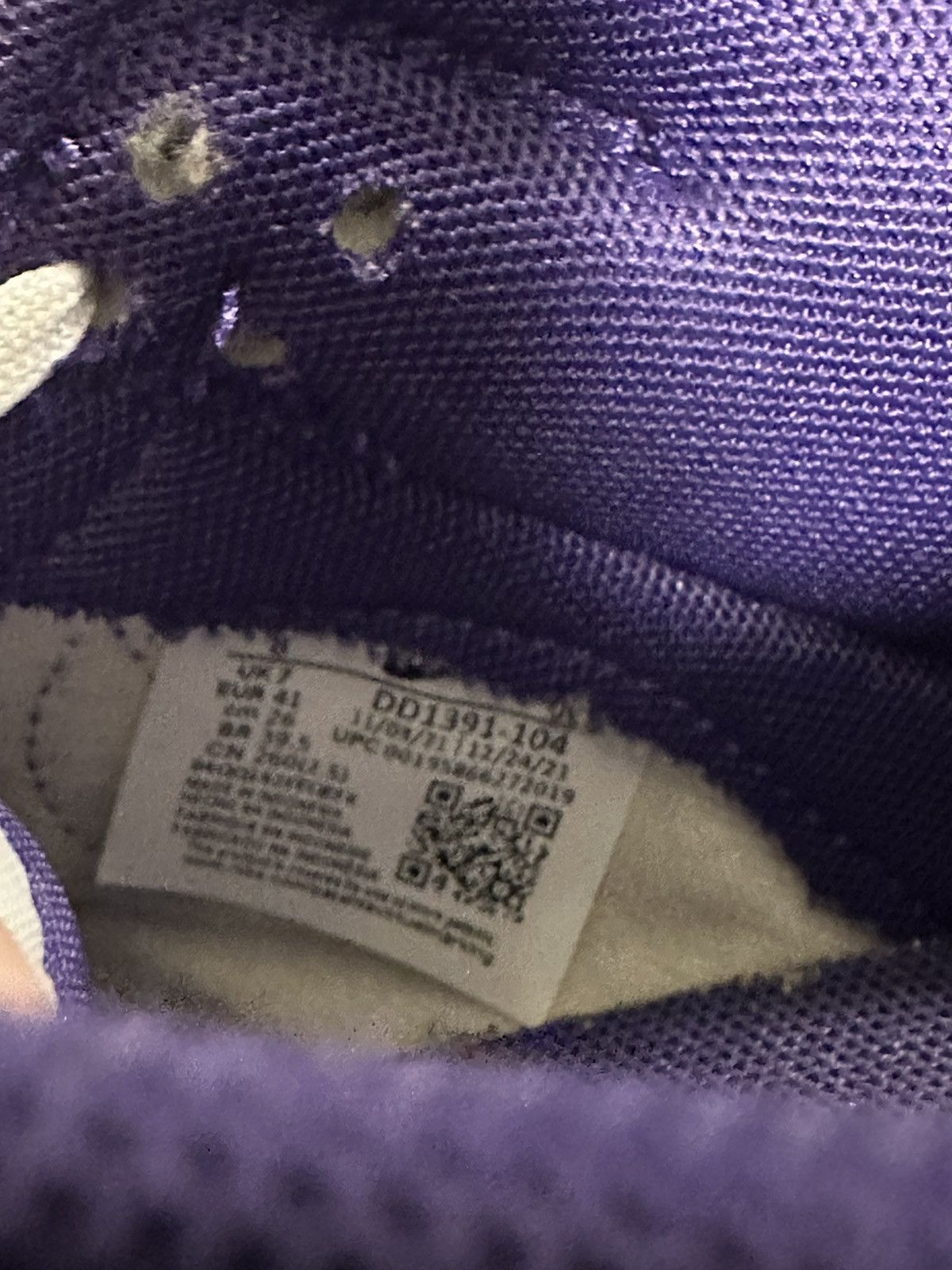 Nike Nike Dunk Low 'Championship Purple' Size US 8 / EU 41 - 7 Thumbnail