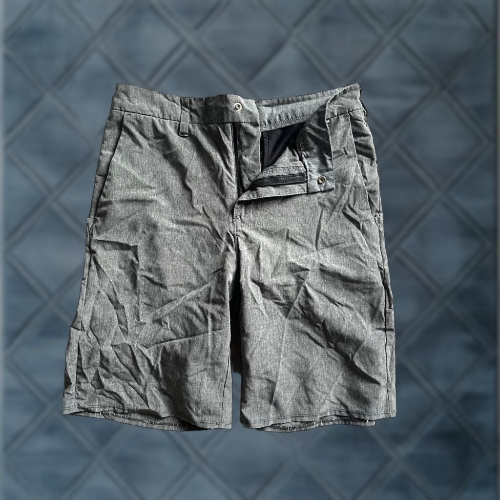 Hurley Hurley Mens Shorts 28 Flat Front Gray Solid Lightweight Chino Casual 5-Pocket Slim 100% Cotton Size US 28 / EU 44 - 1 Thumbnail