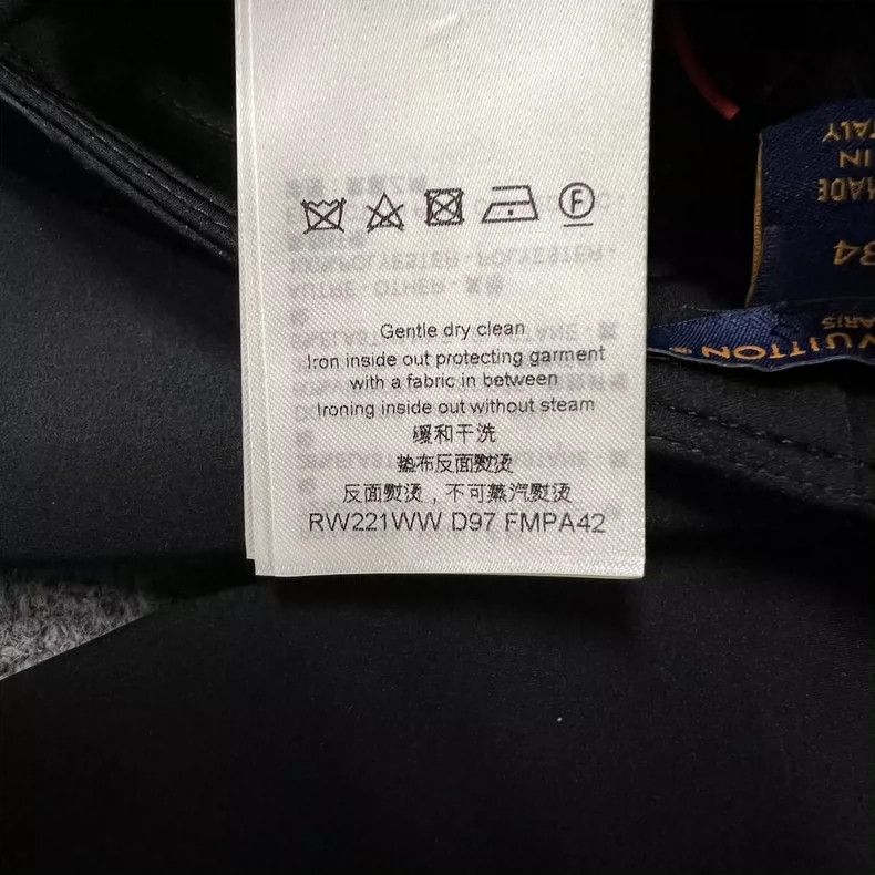 Louis Vuitton Black presbyopic paneled slacks pants 2505-Ne