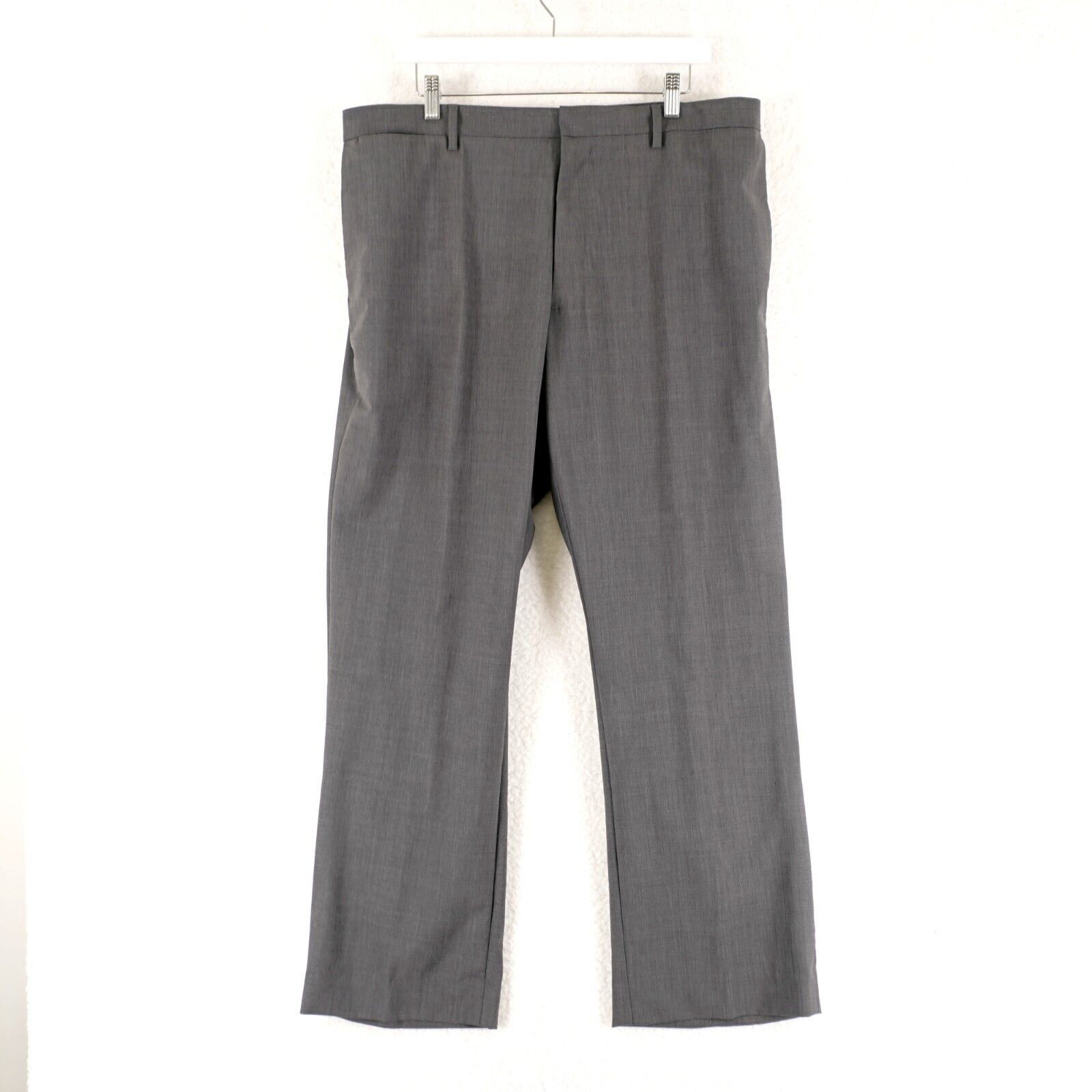 Banana Republic Banana Republic Gray Wool Classic Fit Flat Front Mid Rise Dr Size 36R - 1 Thumbnail